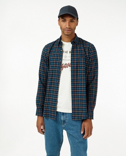 Chemise bleue à carreaux Lerros Chemise bleue à carreaux Lerros