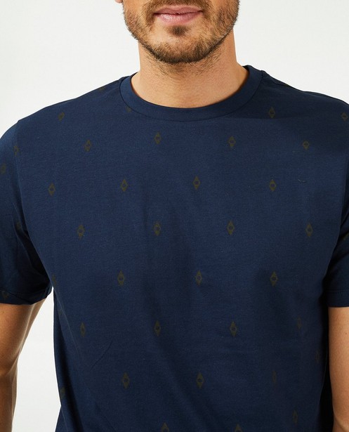 T-shirts - Blauw T-shirt met ruiten League Danois
