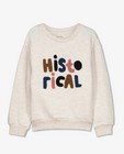 Beige sweater met opschrift Your Wishes - null - Your Wishes