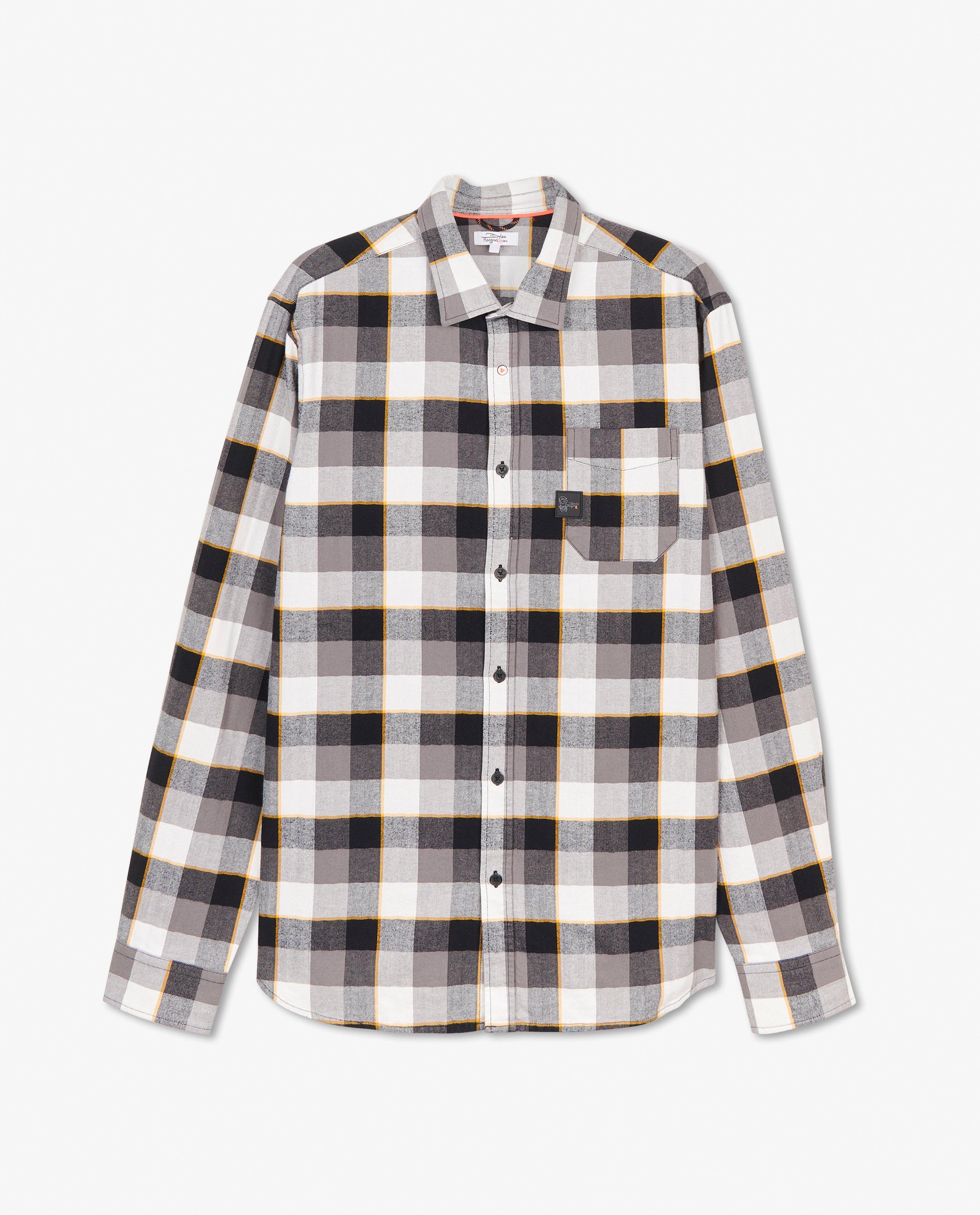 Chemise grise à carreaux Dylan Haegens - avec du jaune - Dylan Haegens