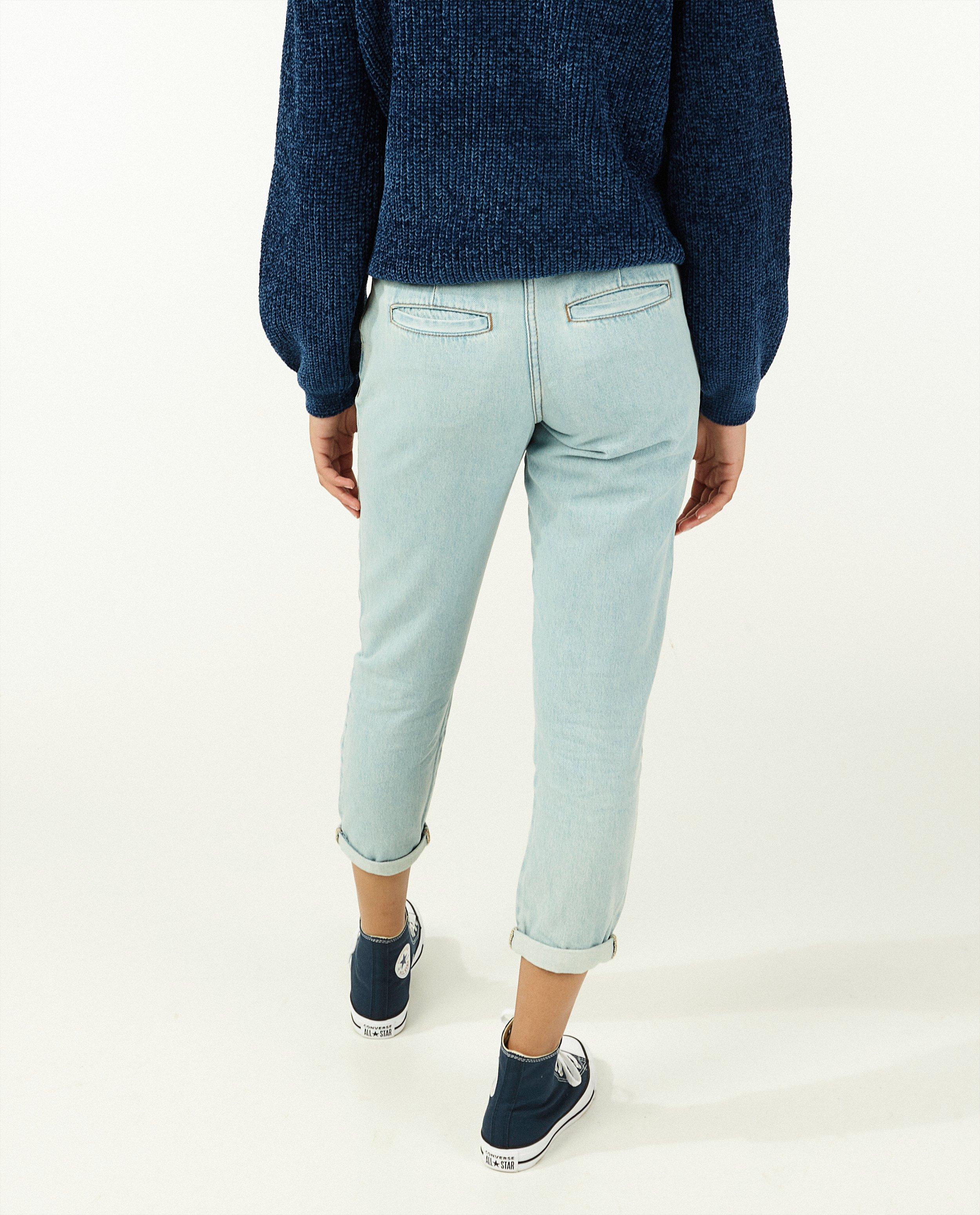 Jeans - Jeans bleu avec paperbag waist