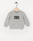 Grijze sweater met print - moleculen - Familystories