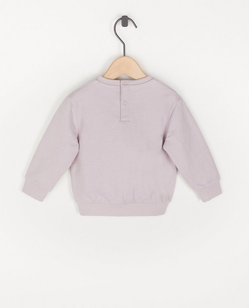 Sweaters - Lila sweater met opschrift voor baby's
