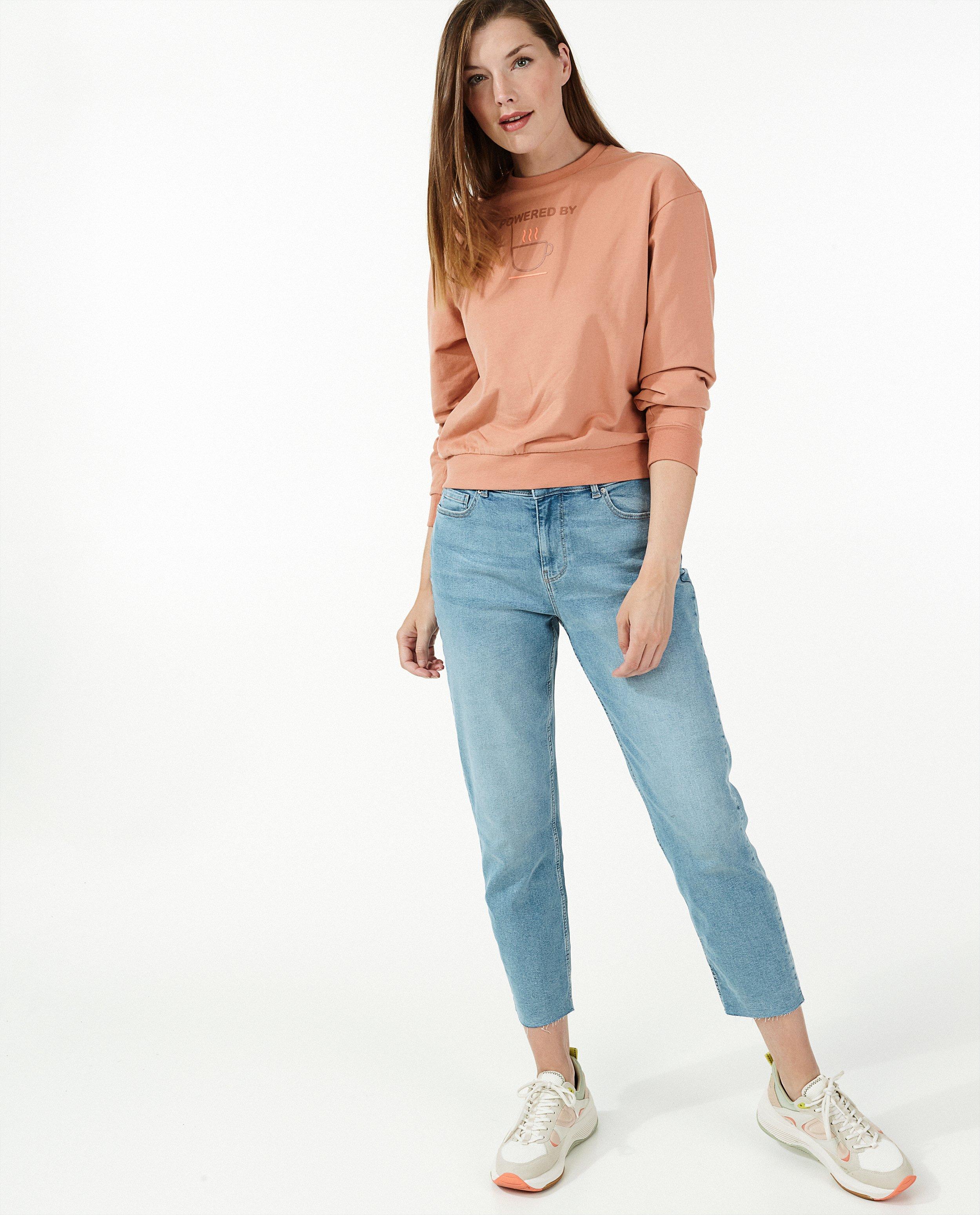 Sweater met print - stretch - Familystories