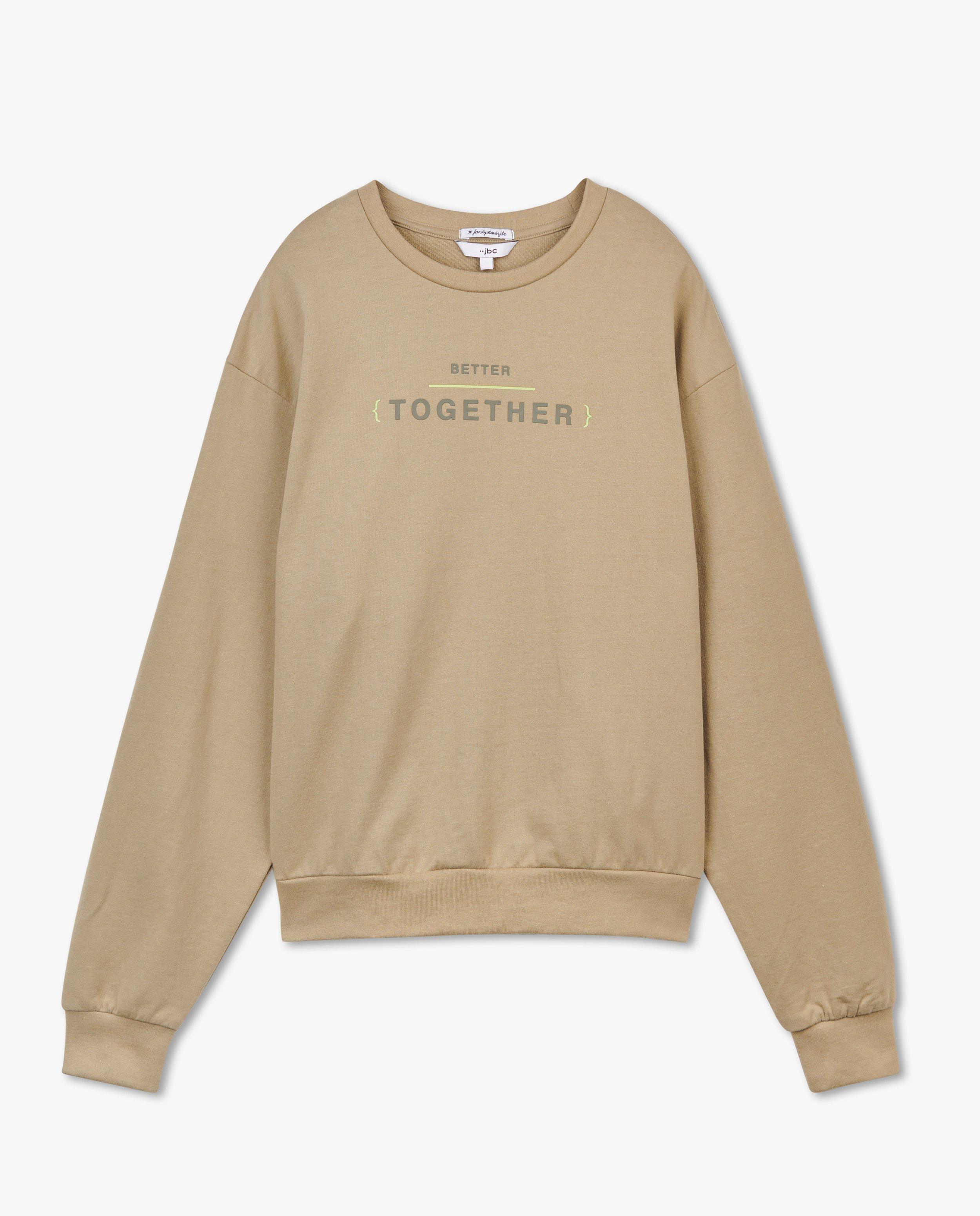 Sweaters - Groene sweater met opschrift