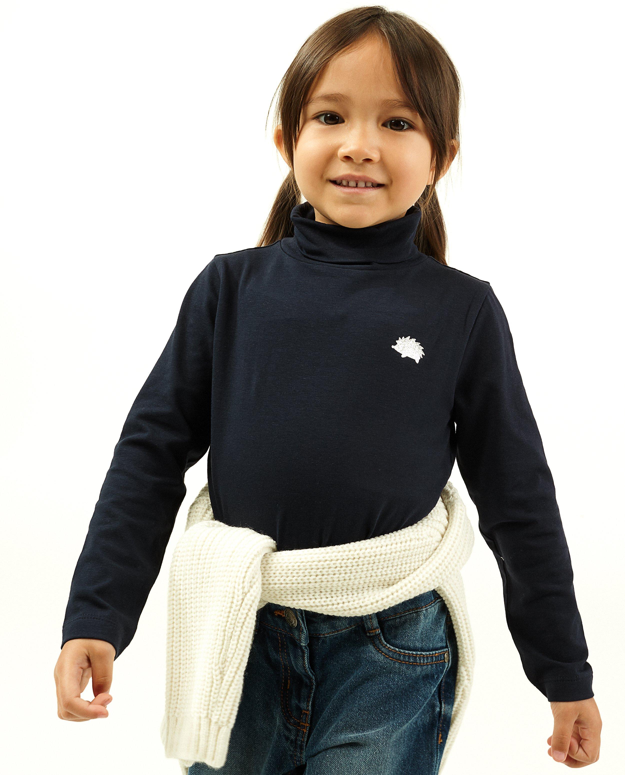 T-shirts - Zwarte souspull met glitter patch