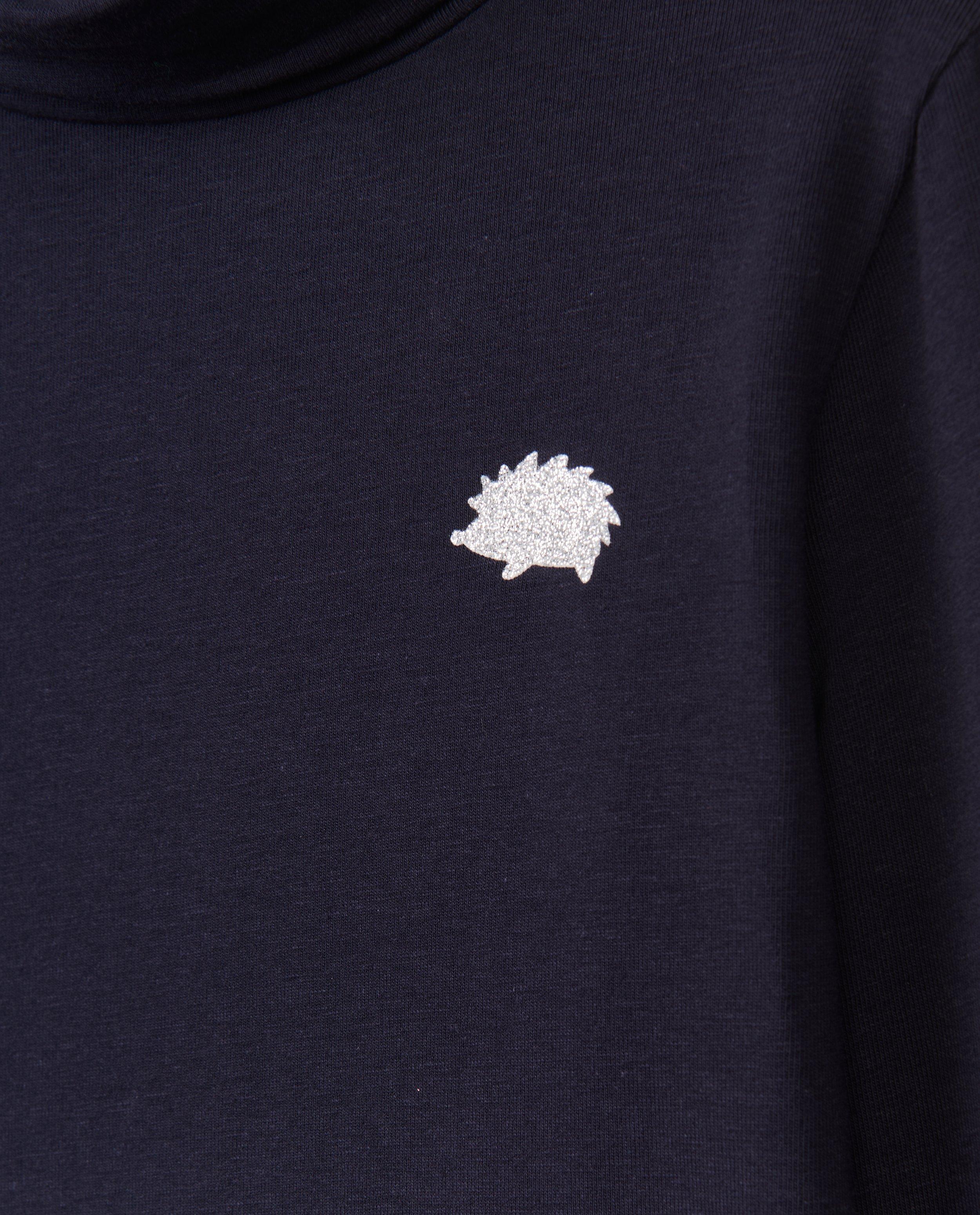 T-shirts - Zwarte souspull met glitter patch