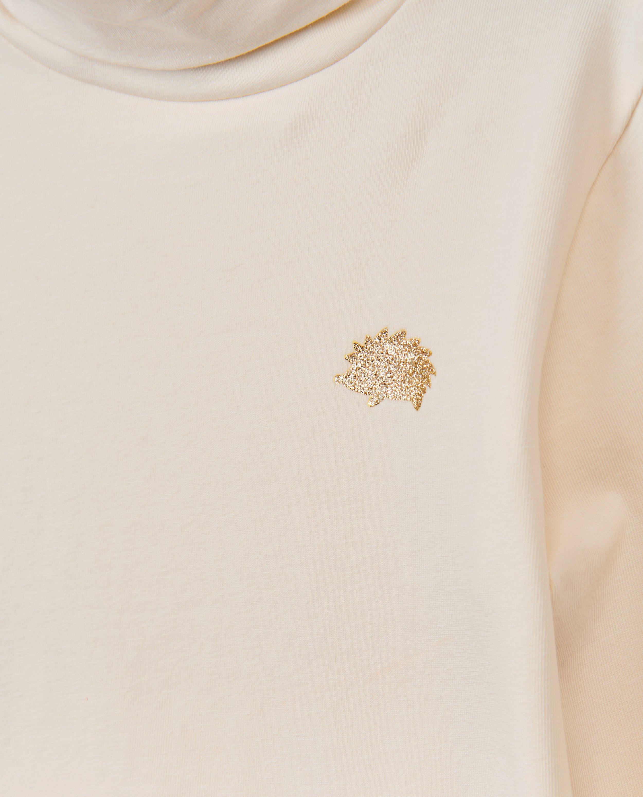 T-shirts - Zwarte souspull met glitter patch
