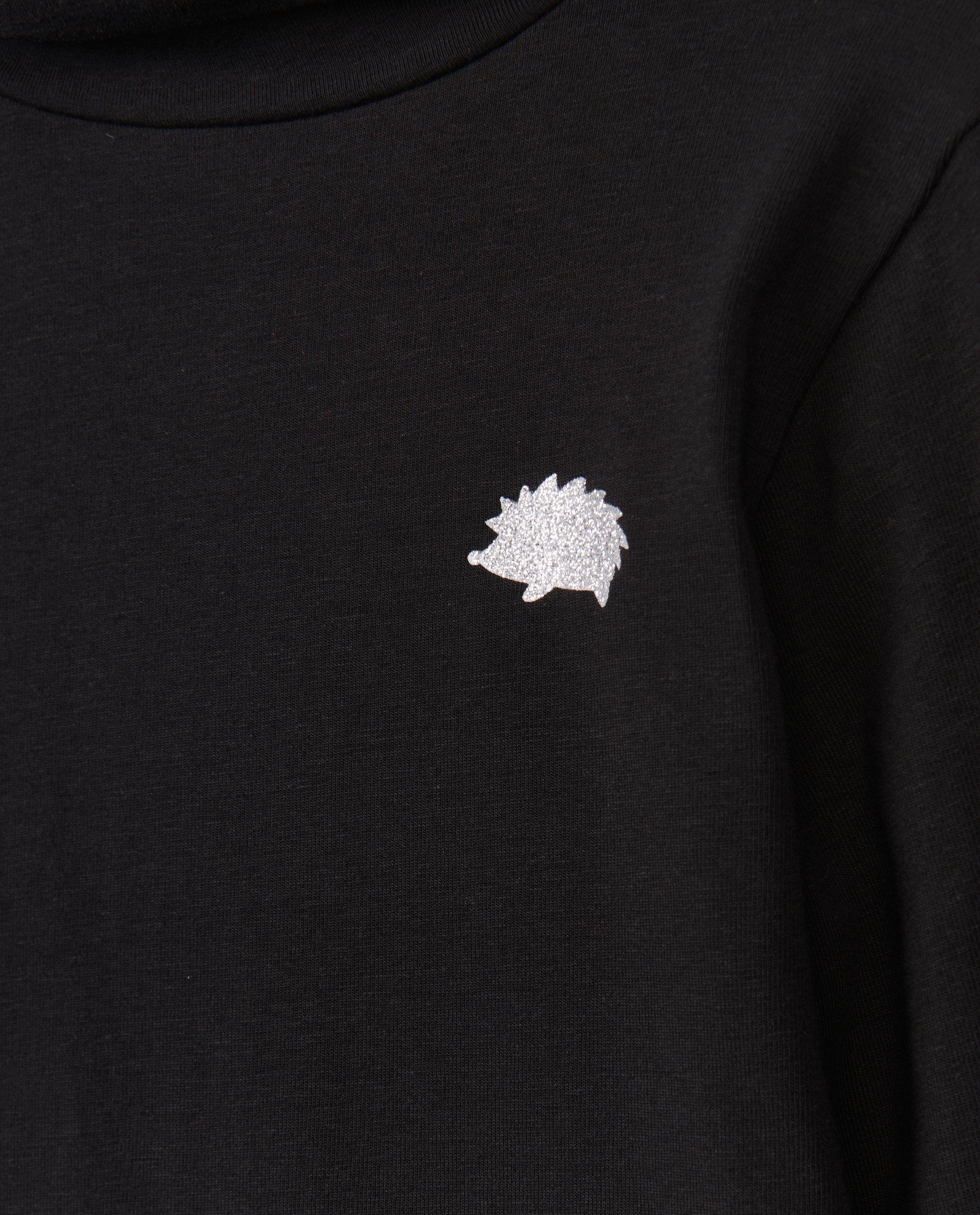 T-shirts - Zwarte souspull met glitter patch