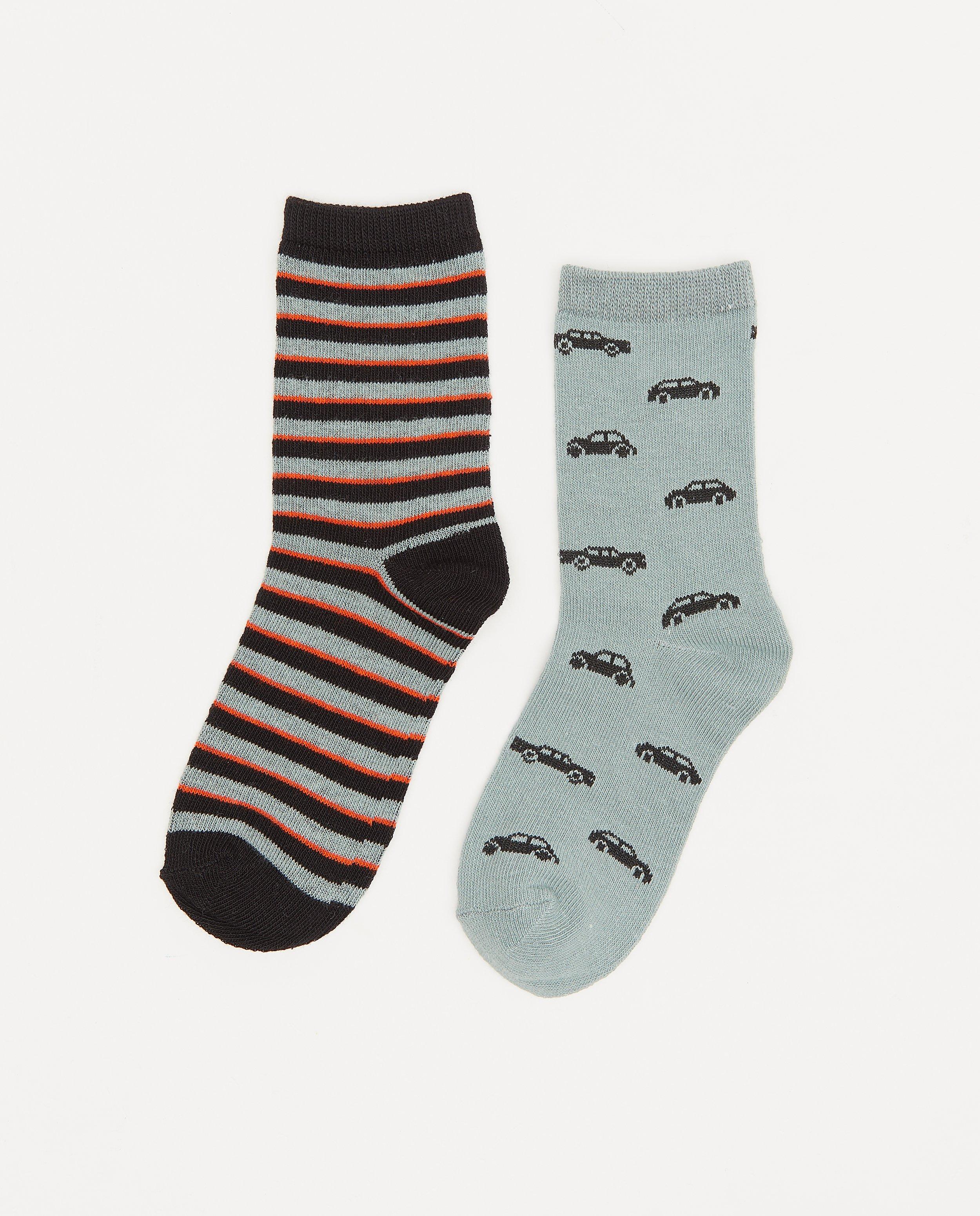 Lot de 2 paires de chaussettes avec imprimé - avec du stretch - JBC