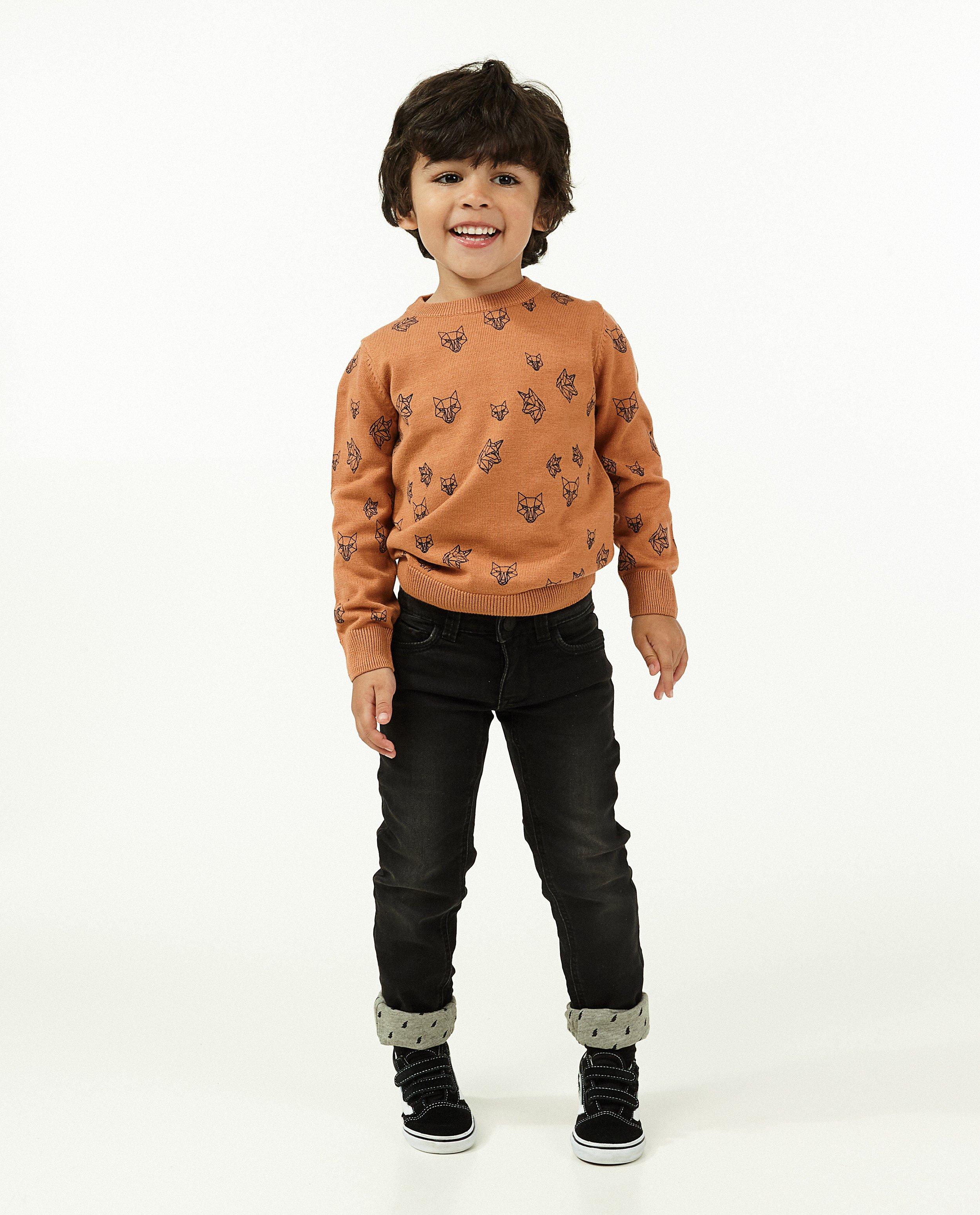 Jeans straight noir Jason, 2-7 ans - avec du stretch - Kidz Nation