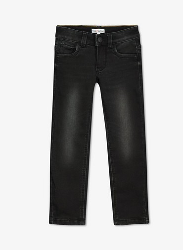 Zwarte straight jeans Jason, 2-7 jaar