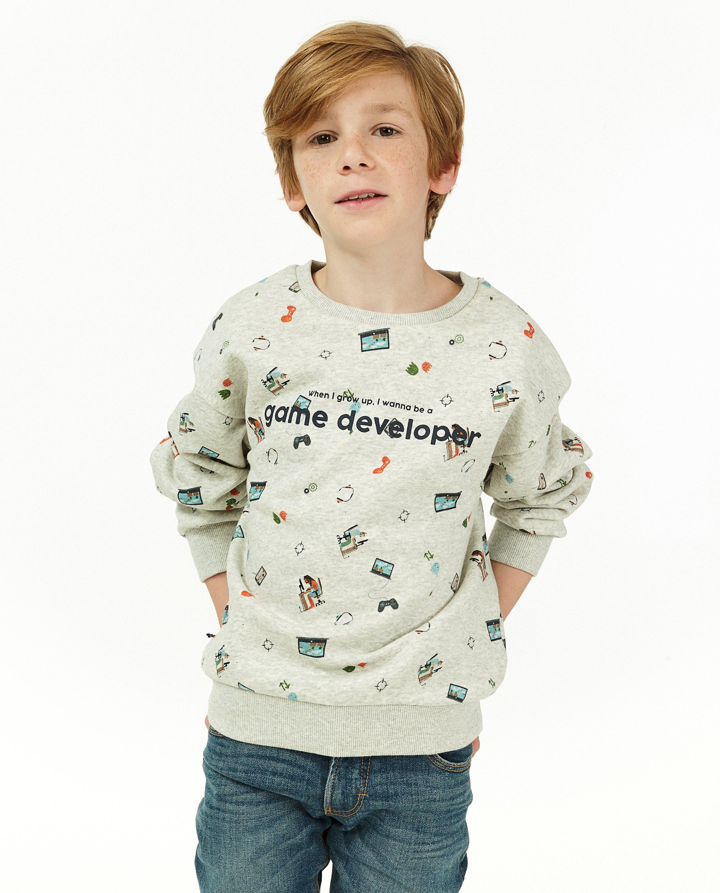 Sweats - Sweat unisex gris, 9-15 ans