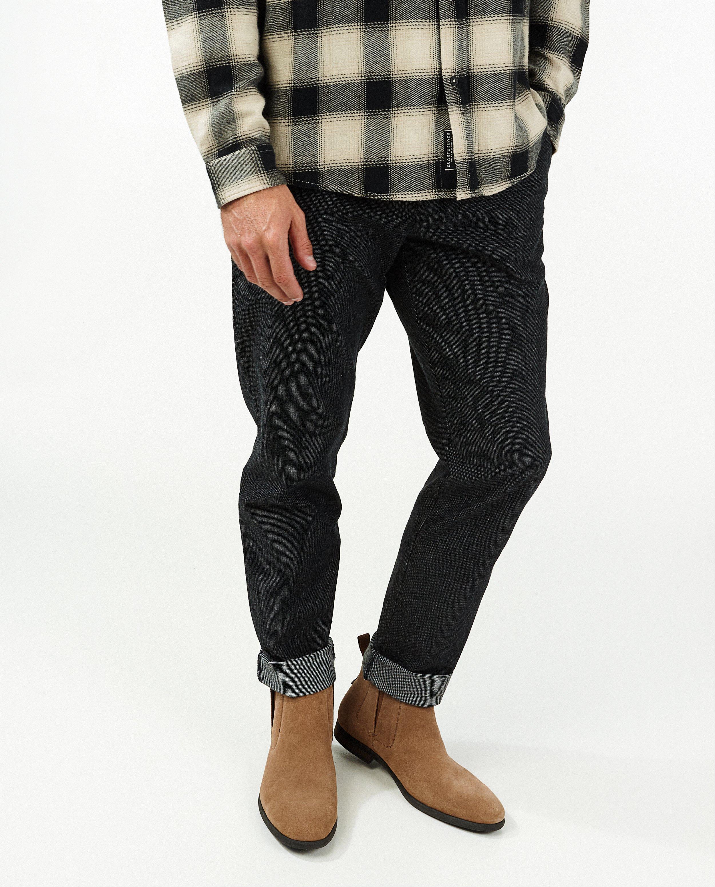 Broeken - Zwarte chino met slim fit Matthew