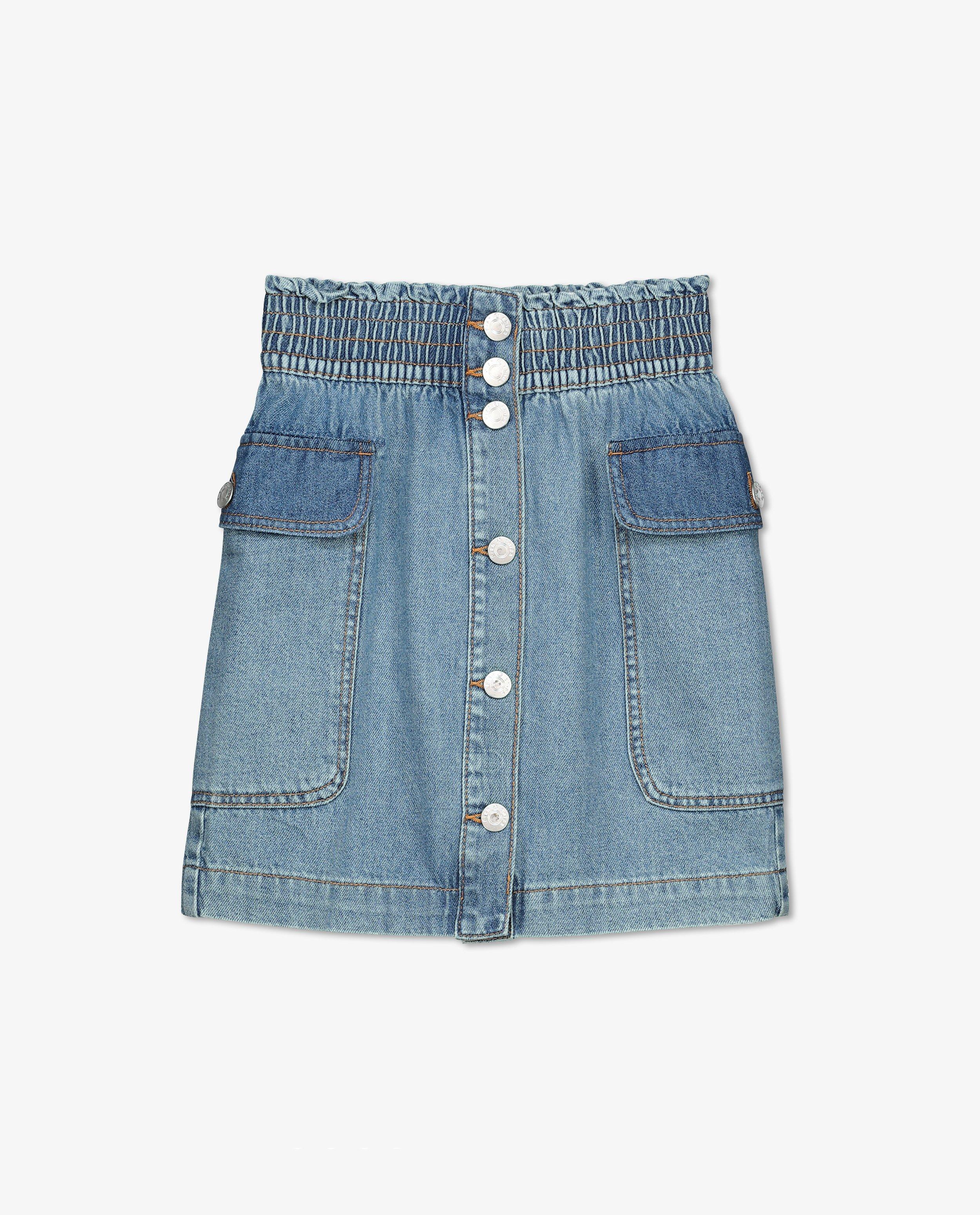 Rokken - Blauwe rok van denim