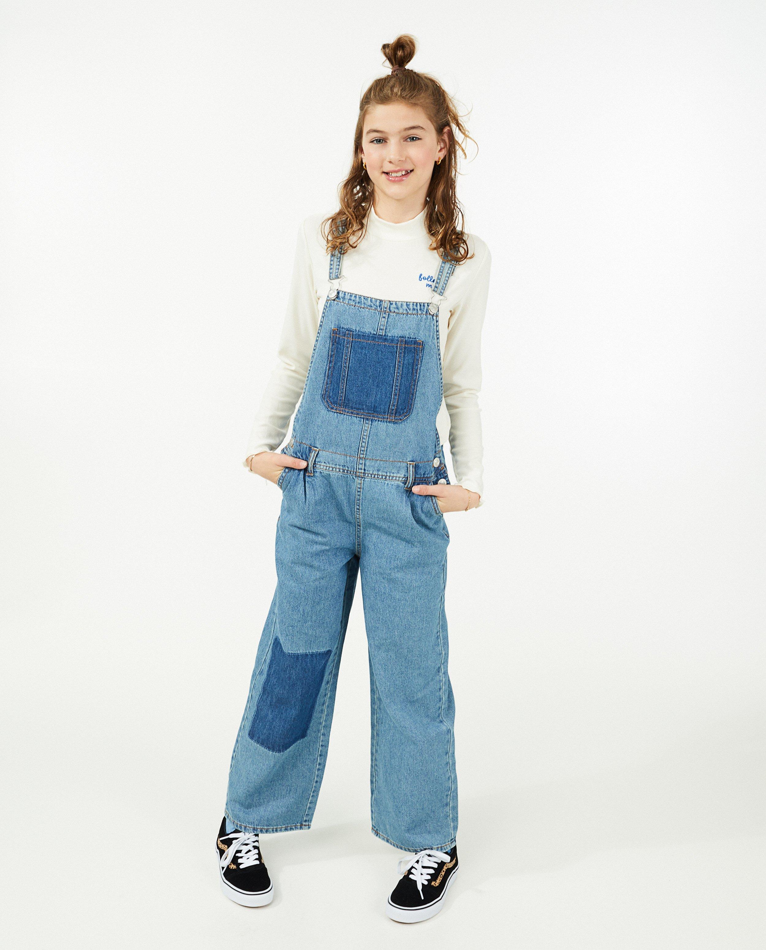Jumpsuits - Blauwe denim salopette