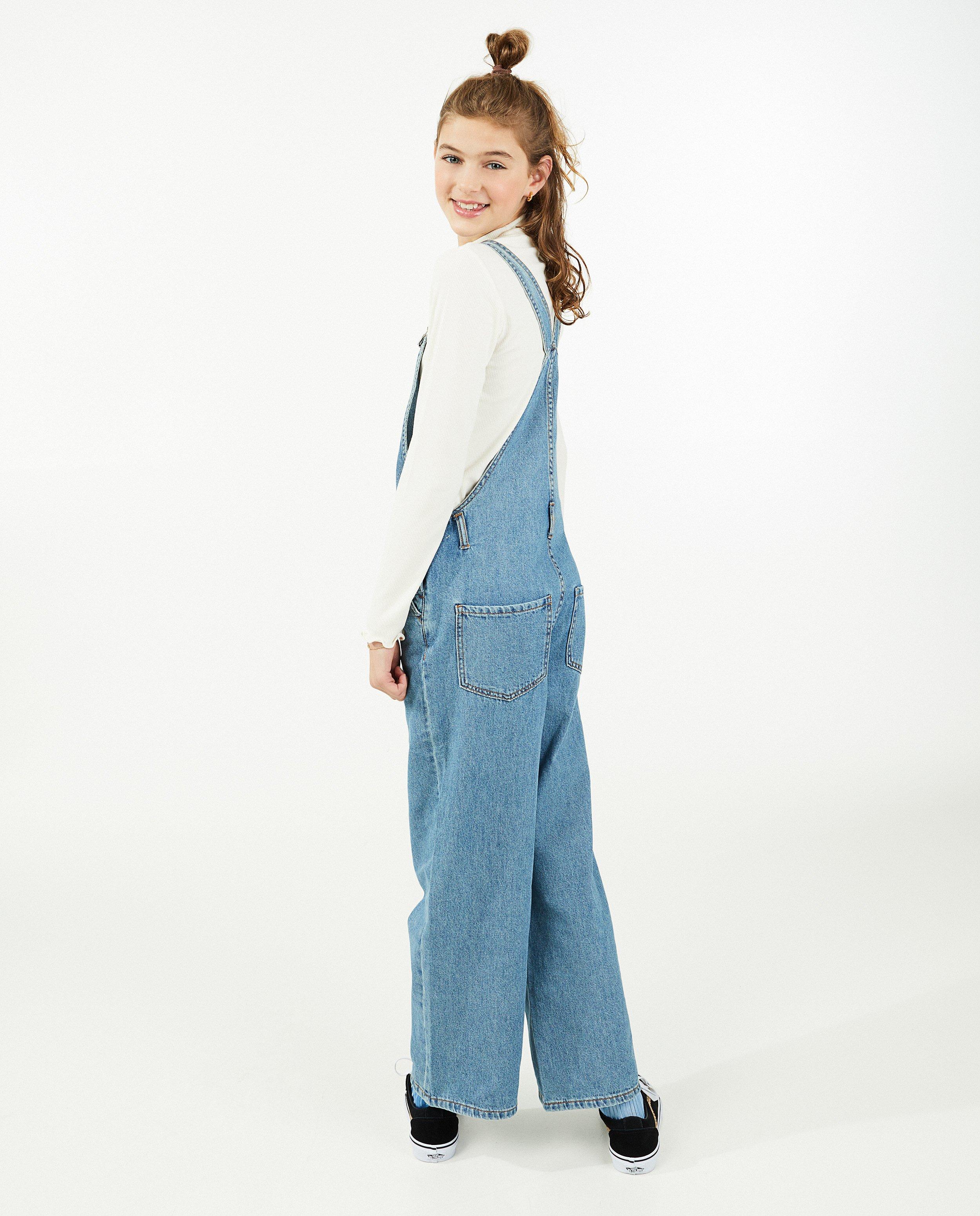 Jumpsuits - Blauwe denim salopette