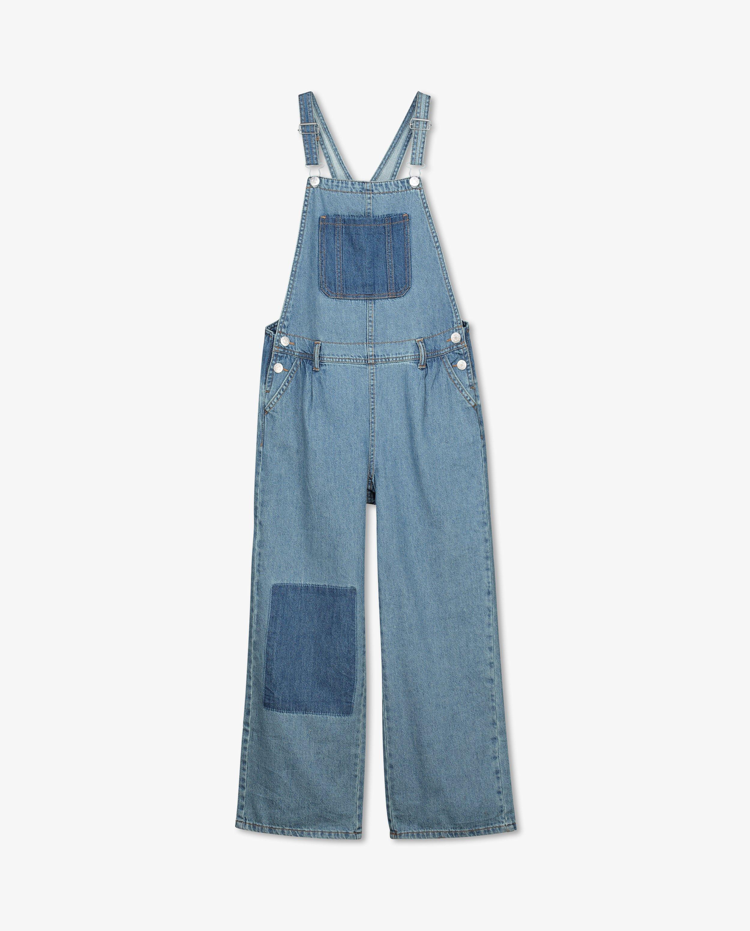 Jumpsuits - Blauwe denim salopette