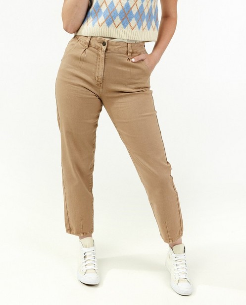 Jeans - Bruine broek met slouchy fit Dot