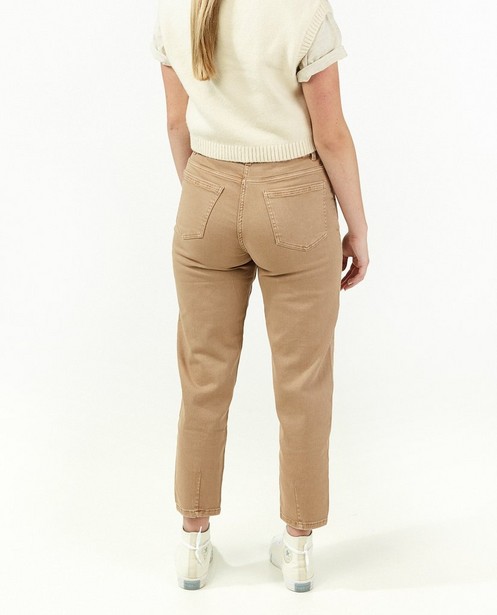 Jeans - Bruine broek met slouchy fit Dot