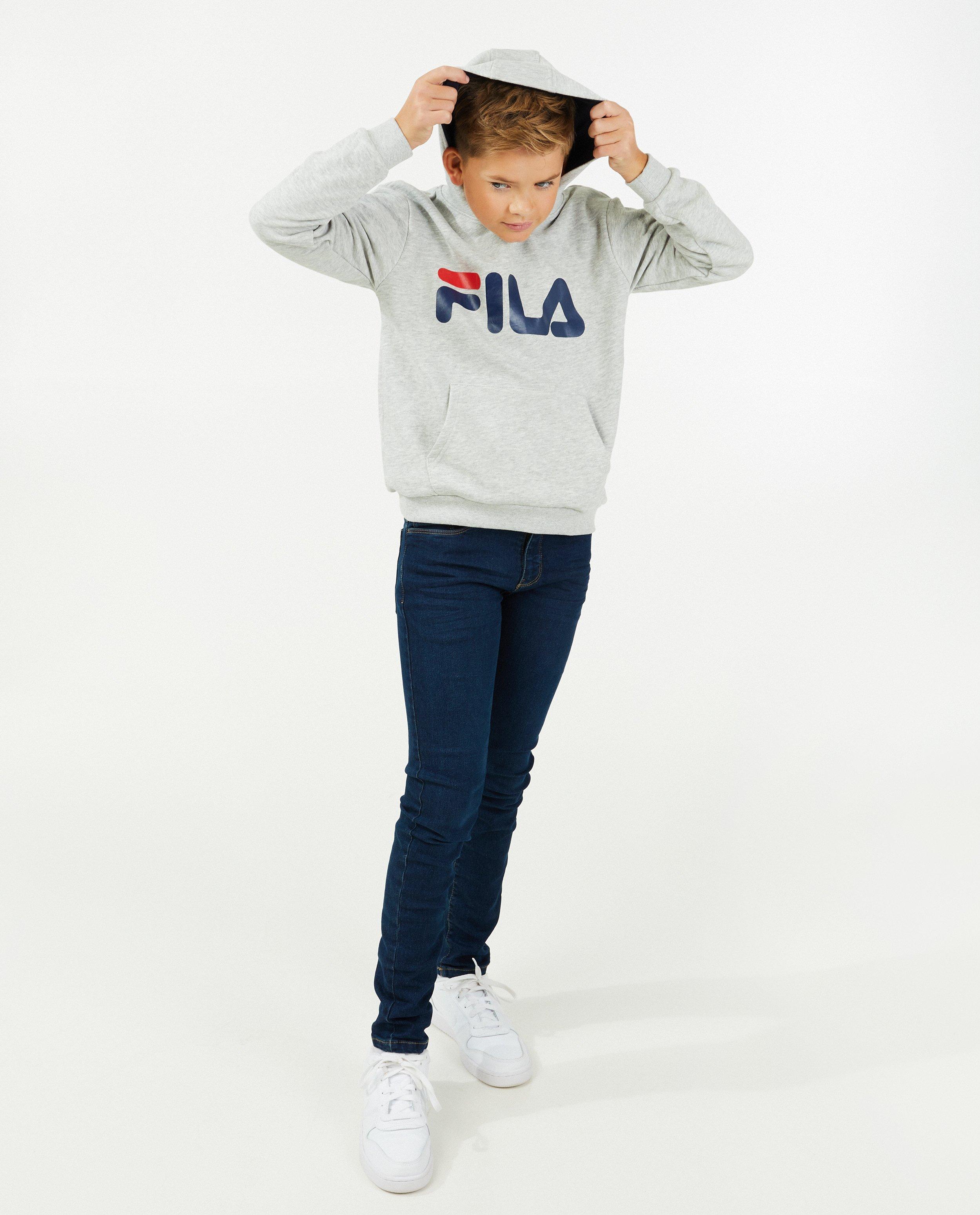Hoodie noir unisexe à logo Fila - null - Fila