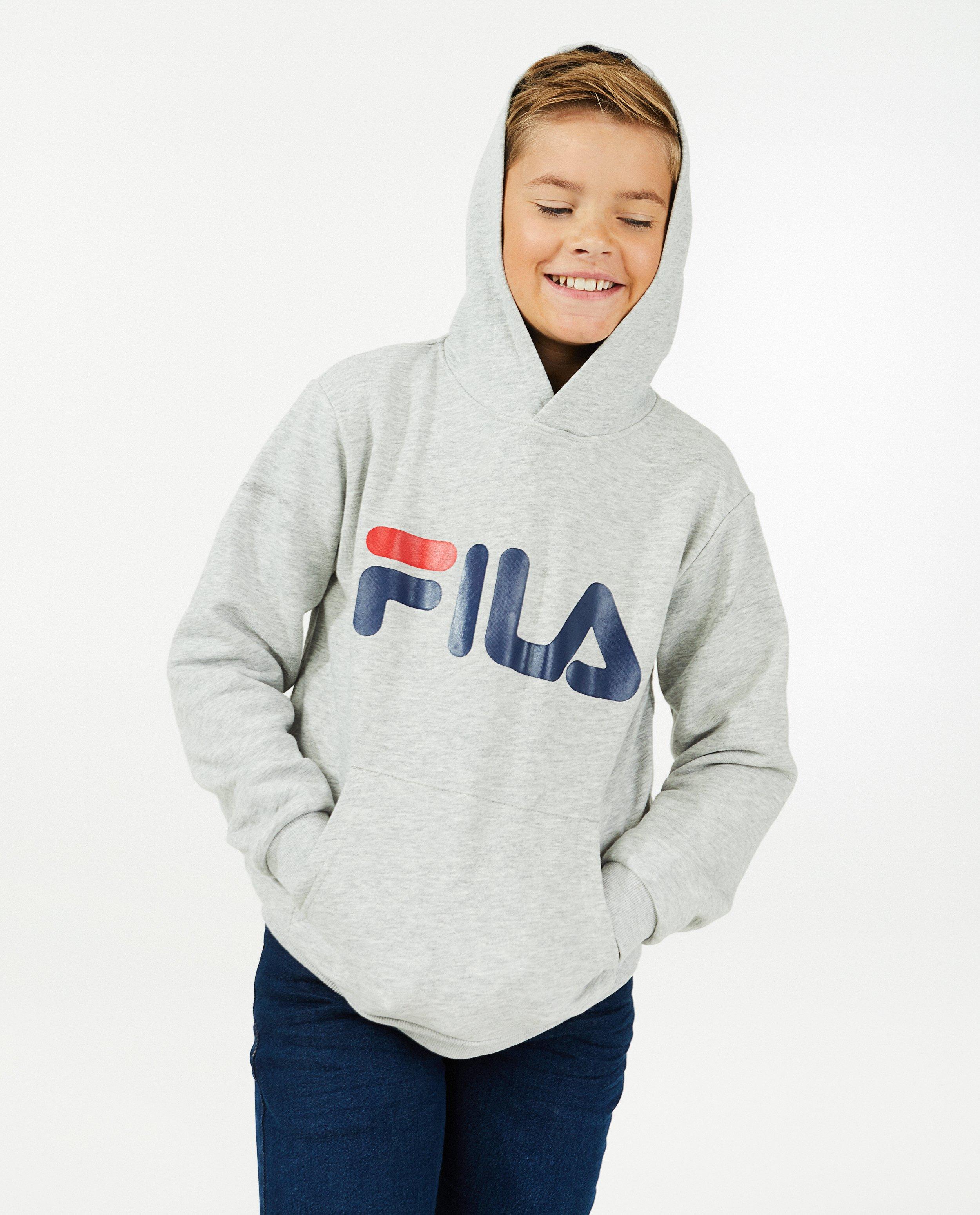 Sweats - Hoodie noir unisexe à logo Fila