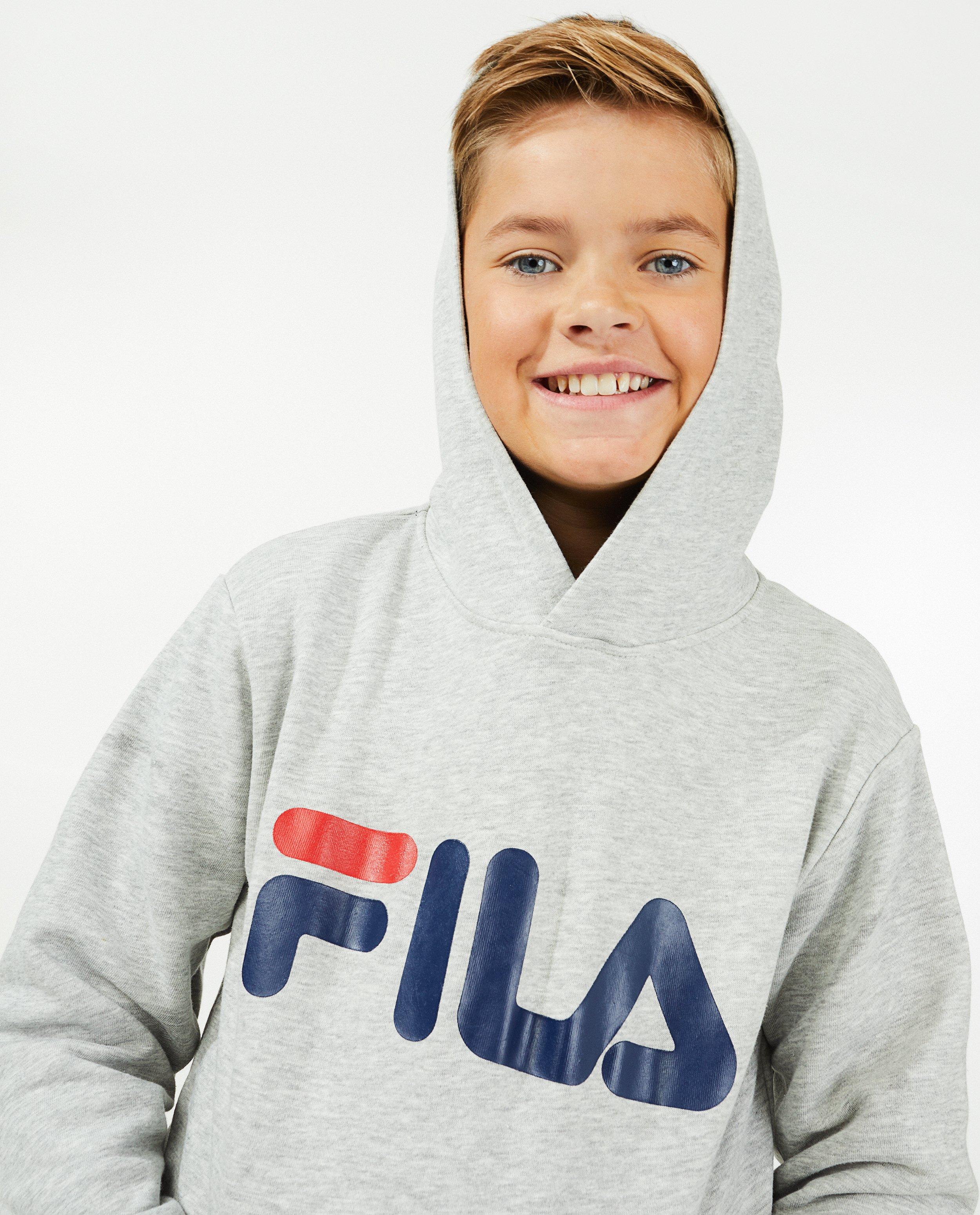 Sweats - Hoodie noir unisexe à logo Fila