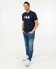 Donkerblauw unisex T-shirt met logo Fila - stretch - Fila