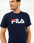 T-shirts - Donkerblauw unisex T-shirt met logo Fila