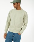 Biokatoenen sweater met opschrift I AM - met natural dye - I AM