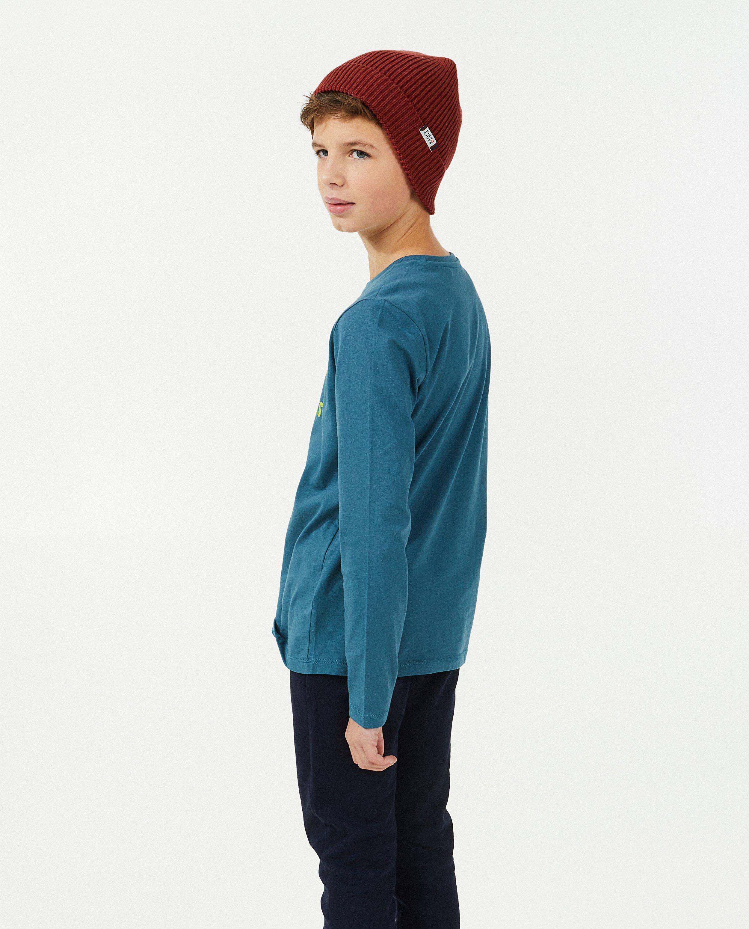 T-shirts - Grijze longsleeve met print BESTies 
