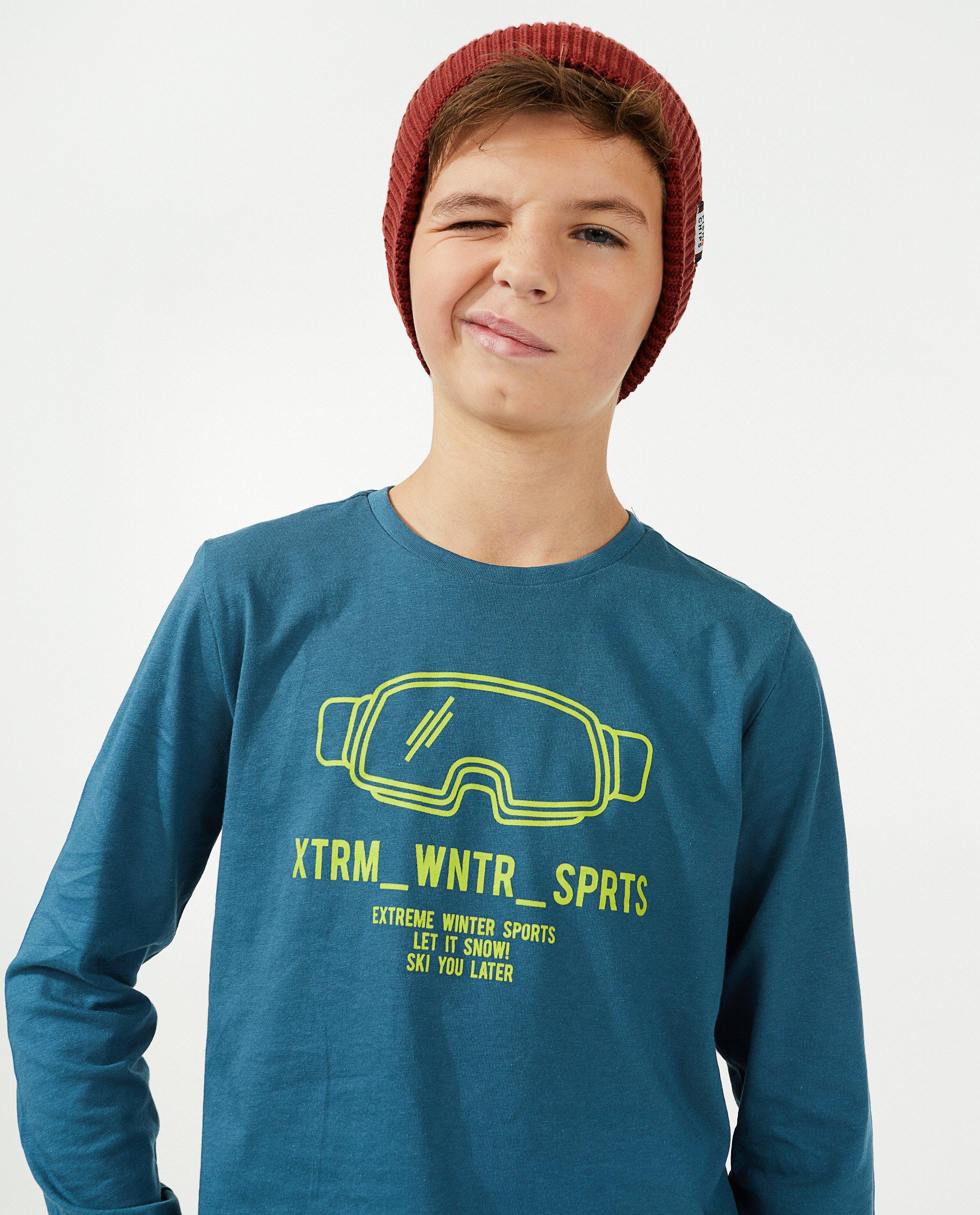 T-shirts - T-shirt gris à manches longues, imprimé BESTies 