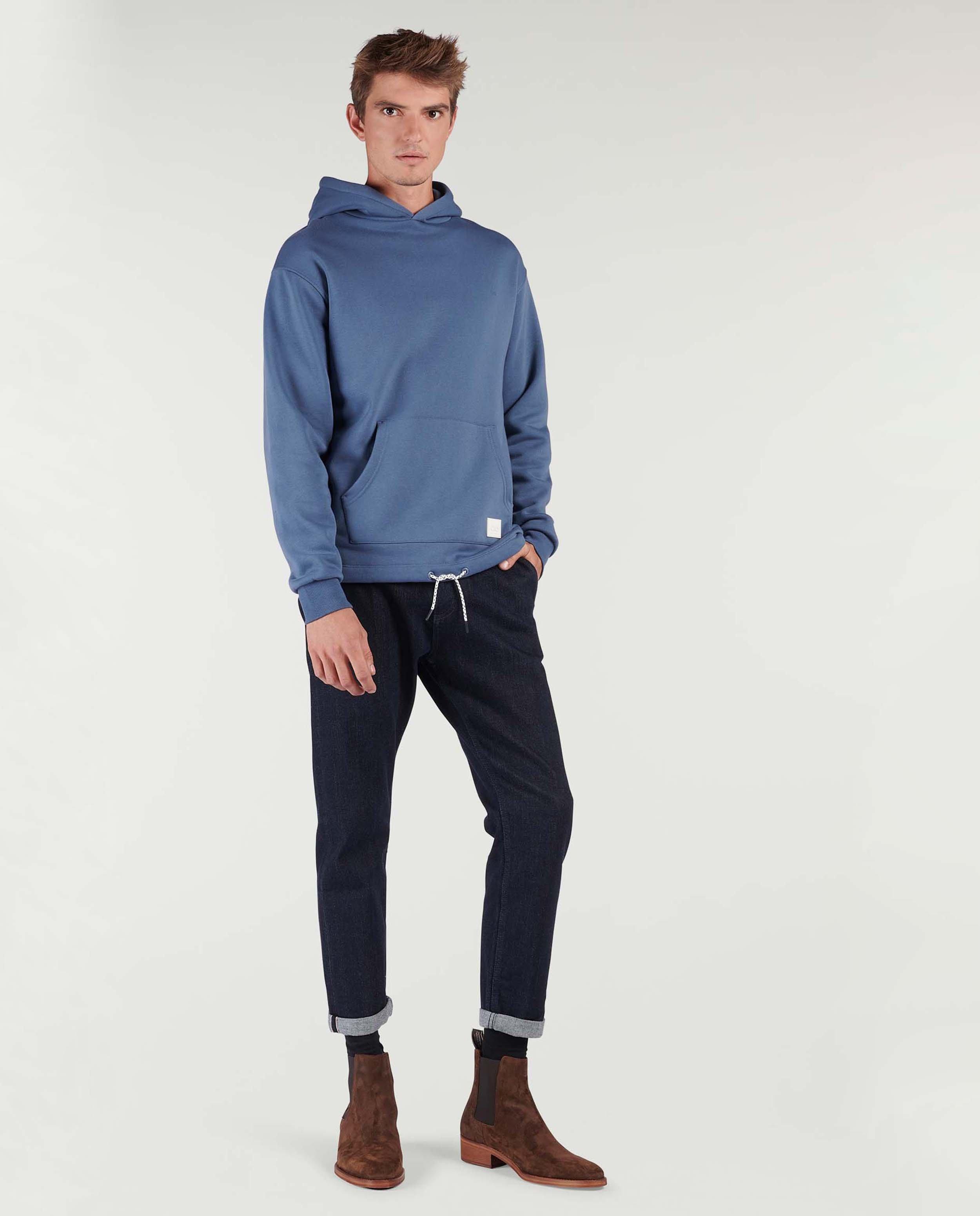 Sweaters - Blauwe hoodie CKS x Marcelo Ballardin