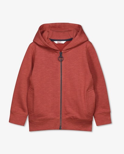 Gilet molletonné rouge unisexe BESTies Gilet molletonné rouge unisexe BESTies