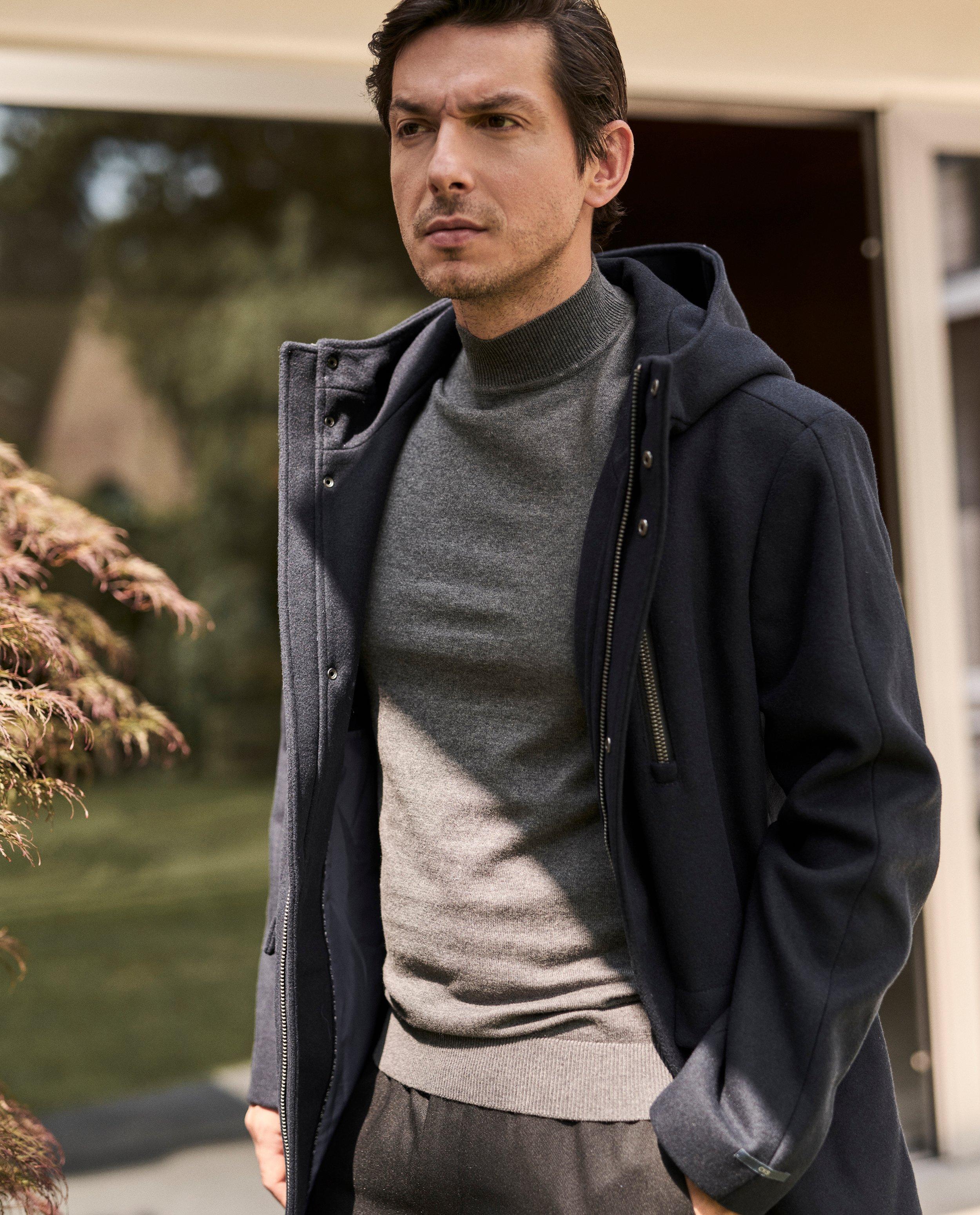 Donkerblauwe jas CKS x Marcelo Ballardin - wool blend - CKS