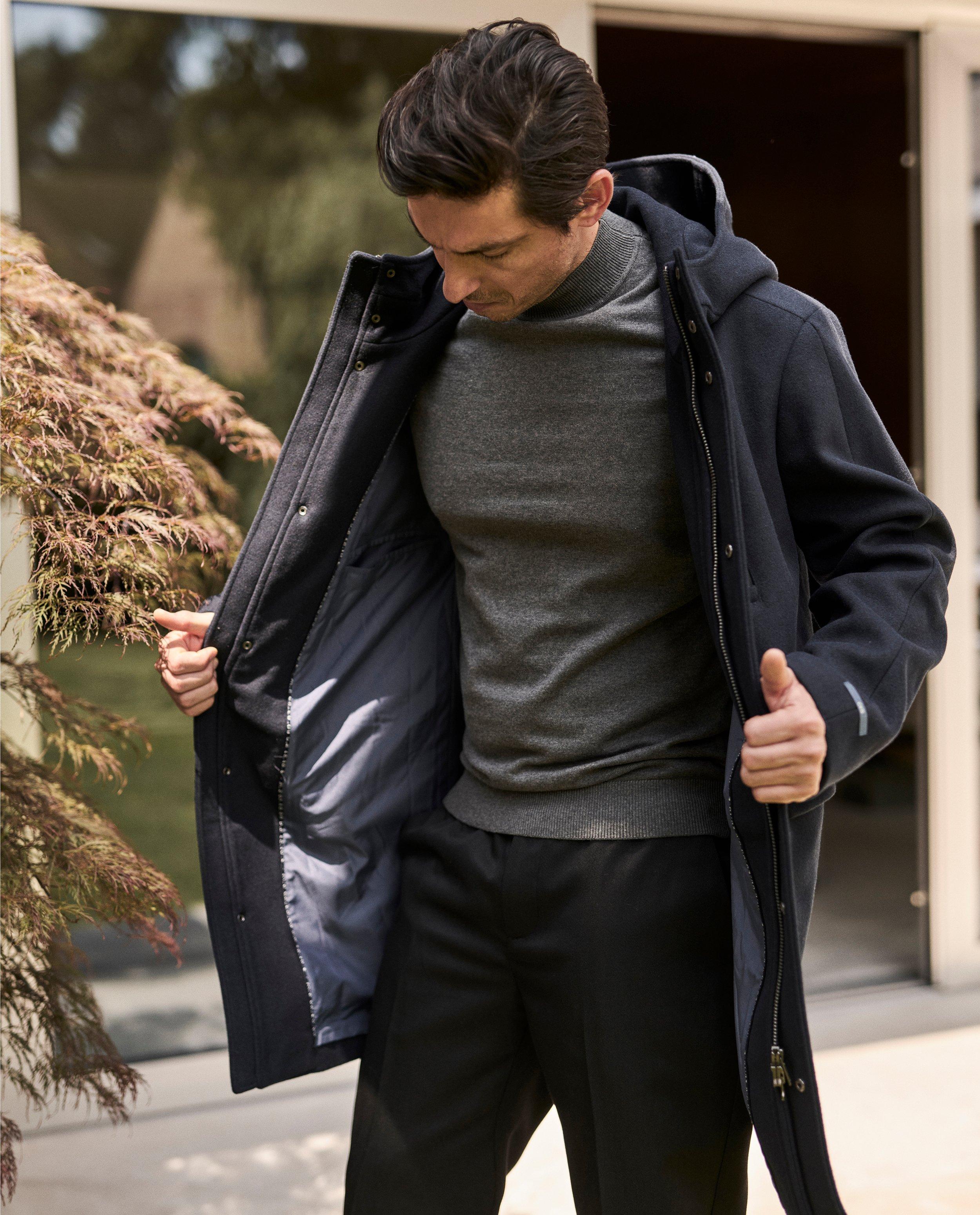 Winterjassen - Donkerblauwe jas CKS x Marcelo Ballardin