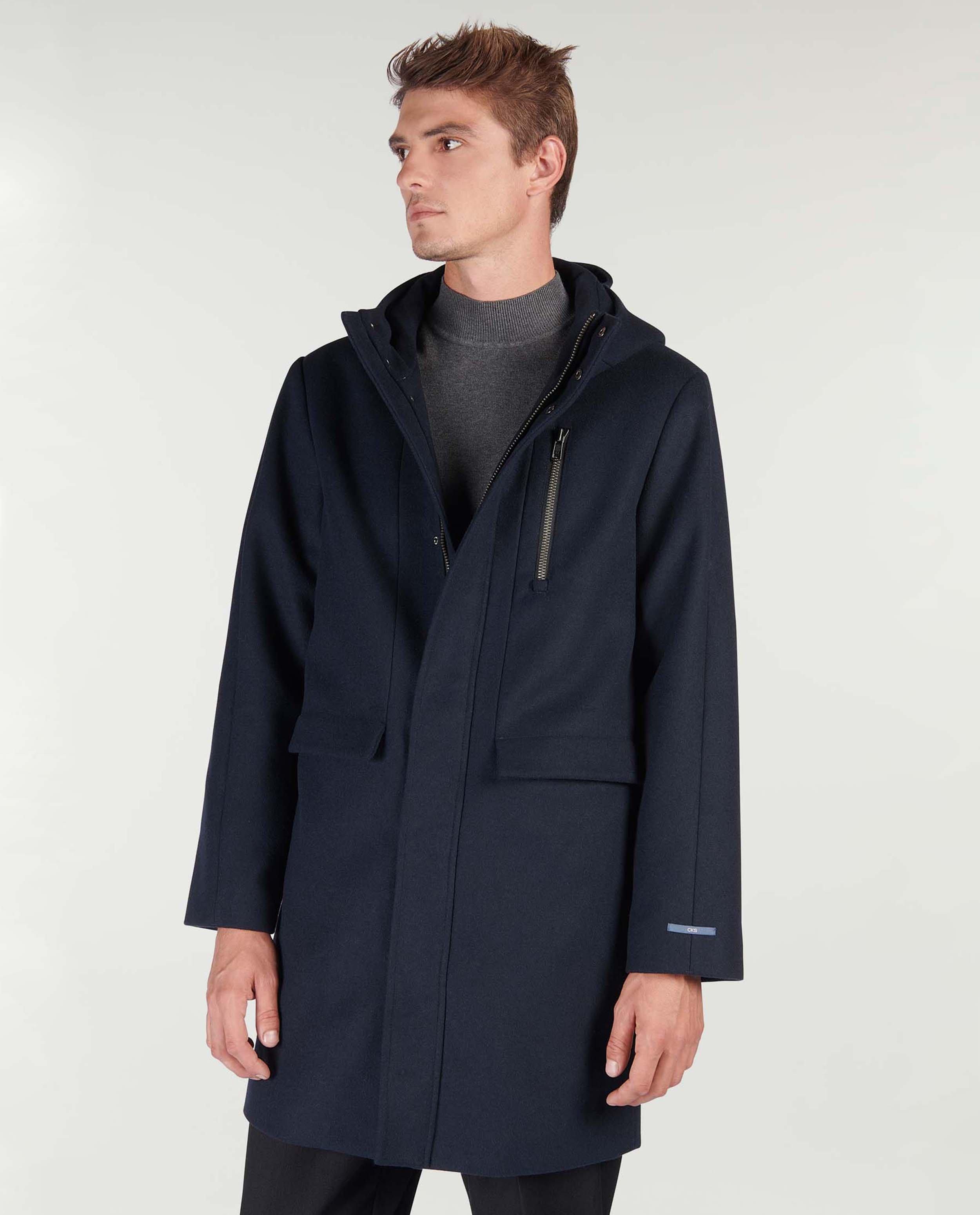 Winterjassen - Donkerblauwe jas CKS x Marcelo Ballardin