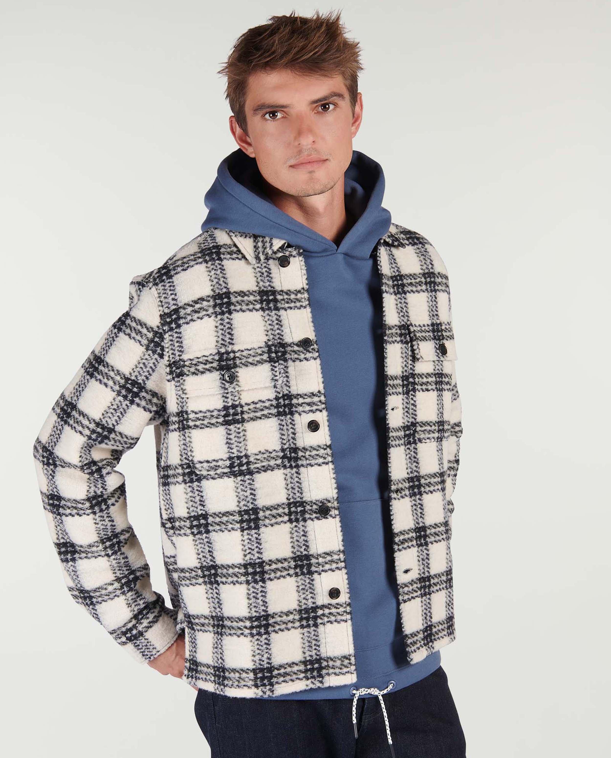 Cardigans - Wit vest met ruiten CKS x Marcelo Ballardin