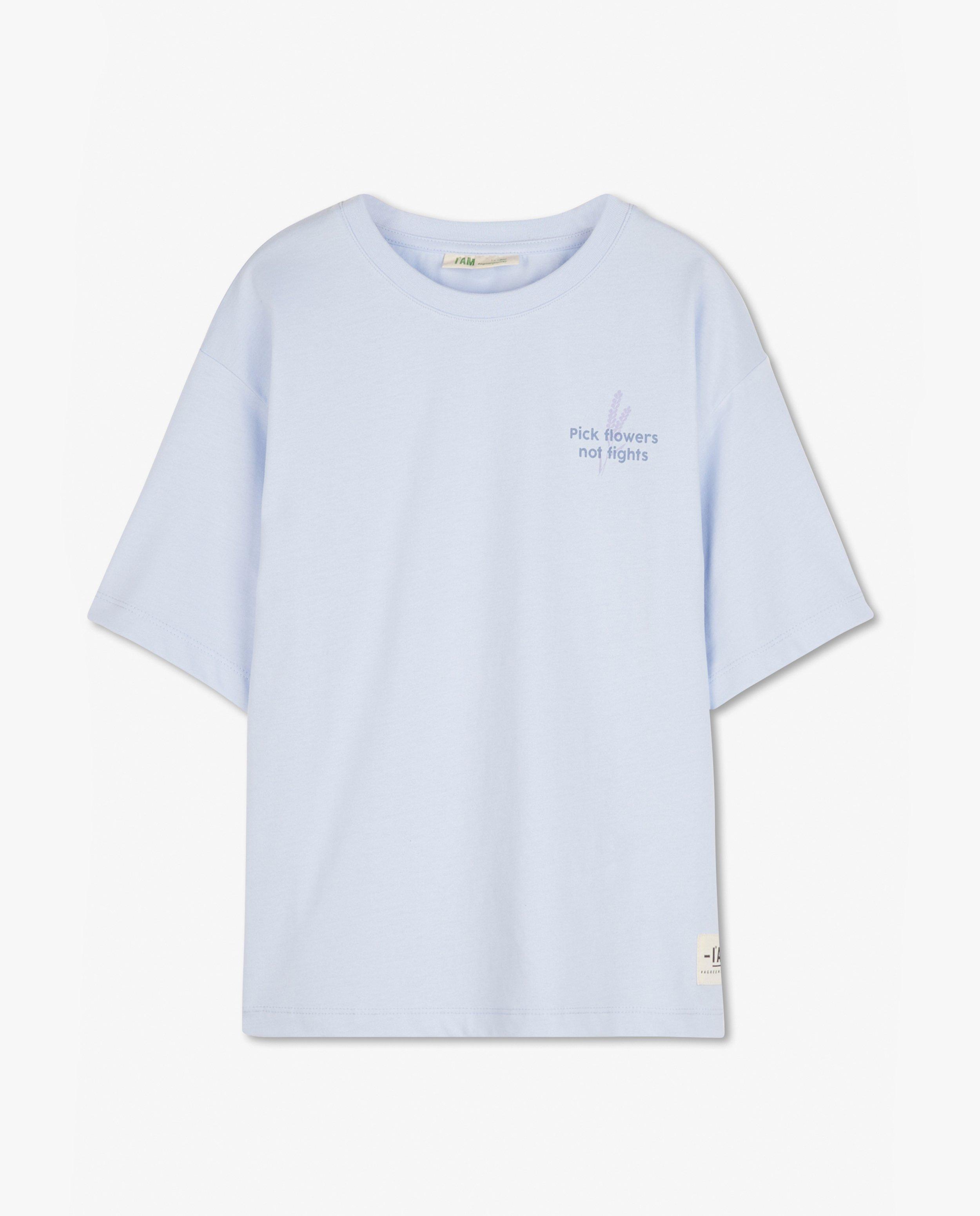 T-shirts - Biokatoenen T-shirt met opschrift I AM