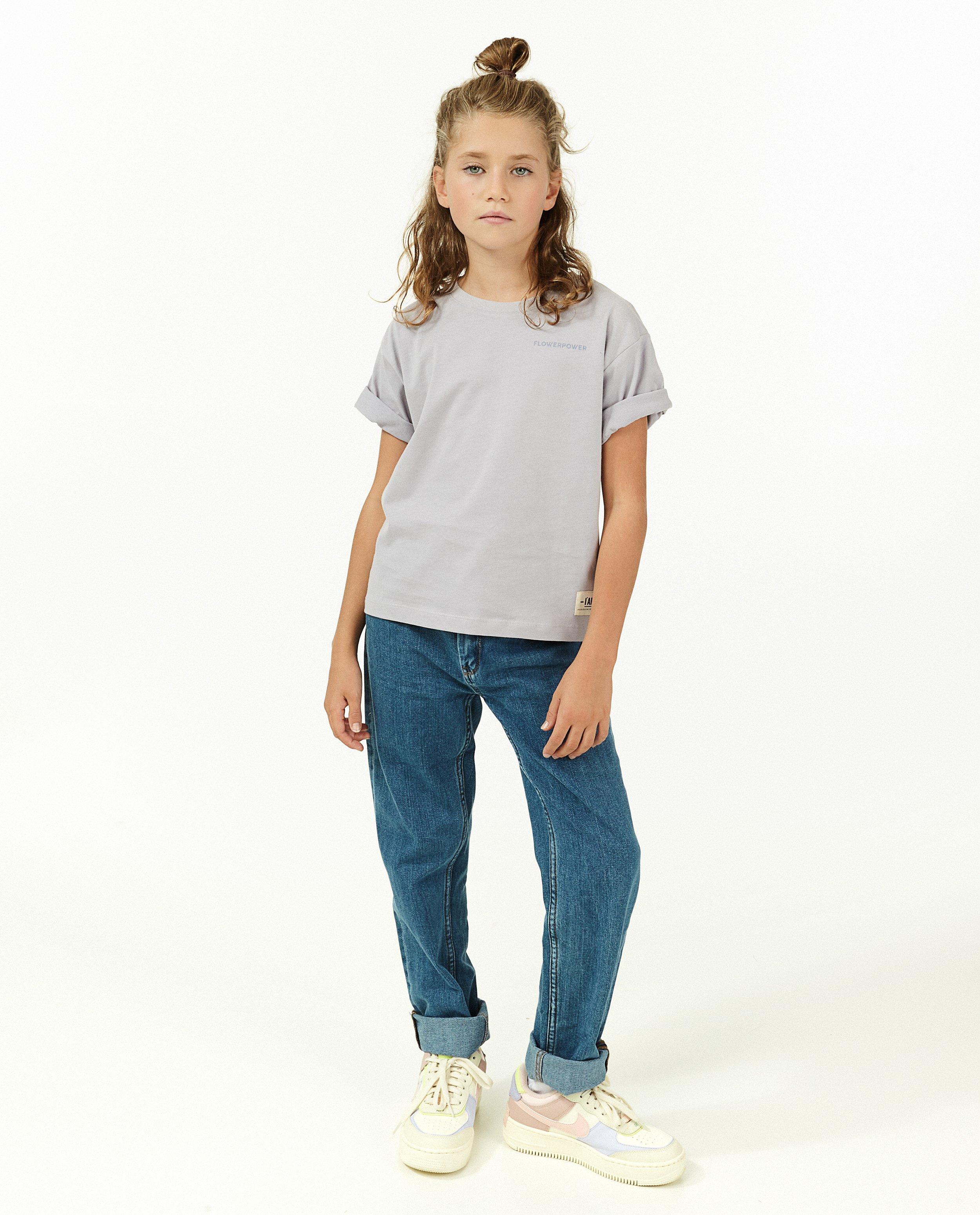 Biokatoenen T-shirt met opschrift I AM - met natural dye - I AM