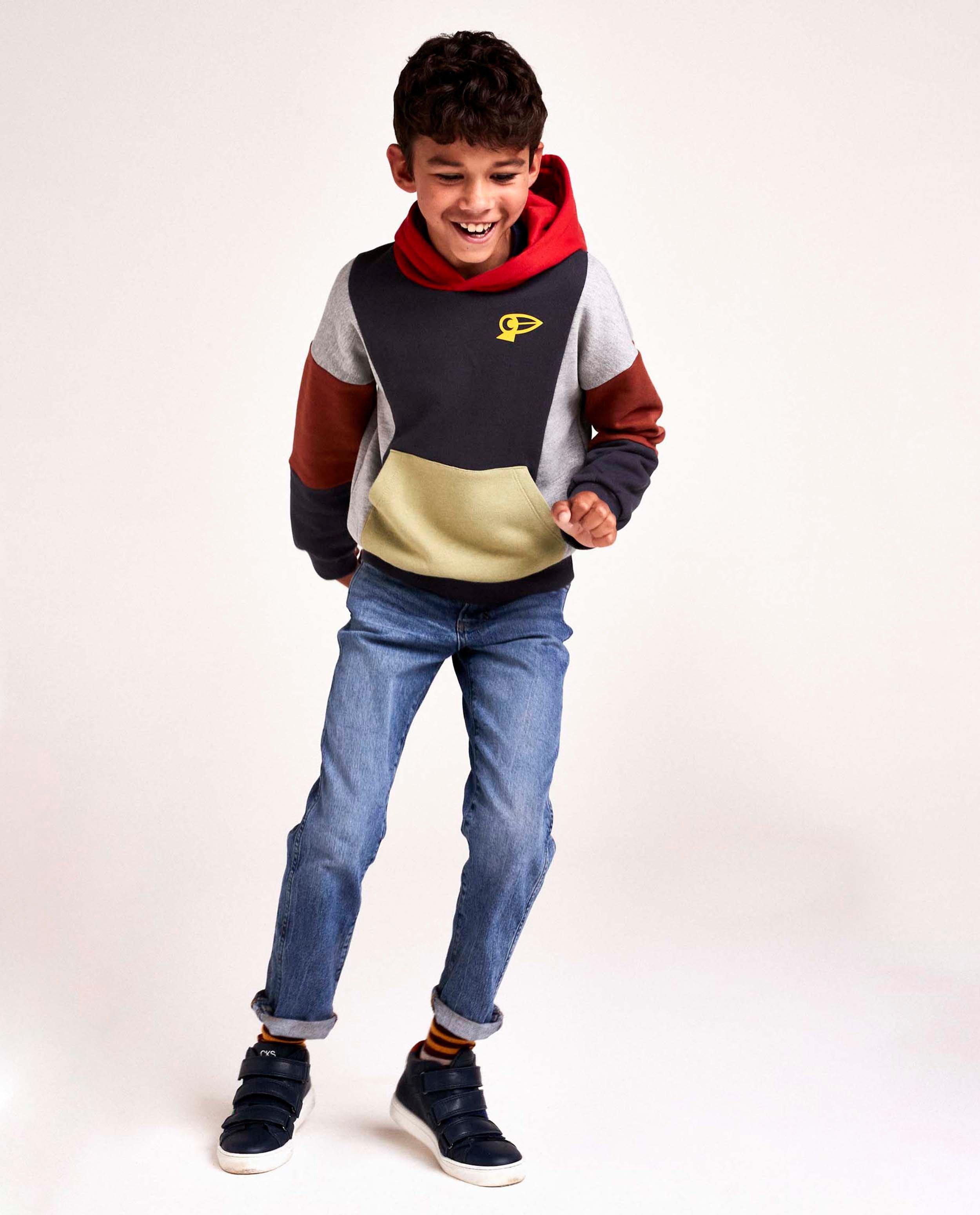 Hoodie met color block CKS - grijs - CKS