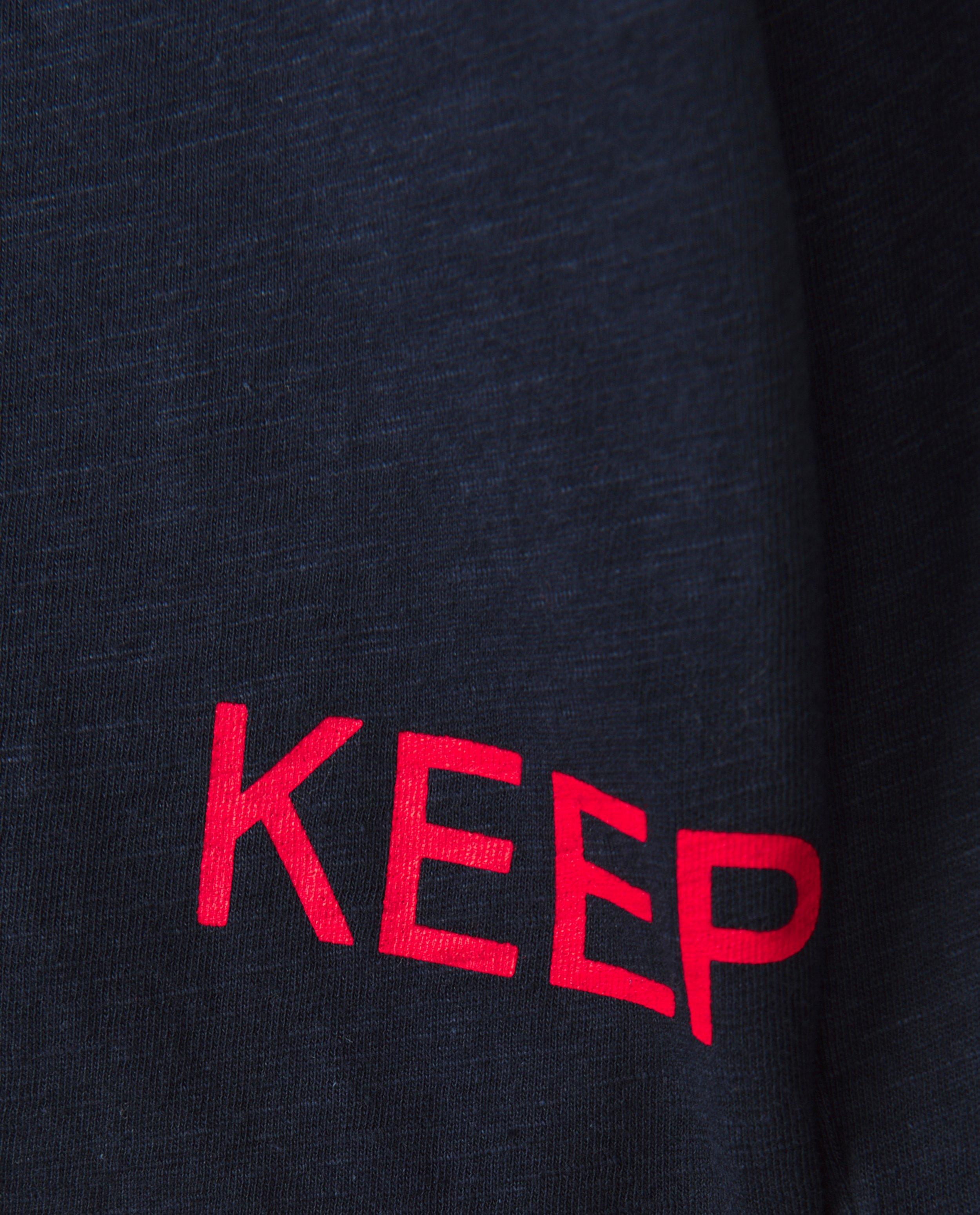T-shirts - Blauwe longsleeve met opschrift CKS