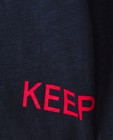 T-shirts - Haut bleu à manches longues, inscription CKS