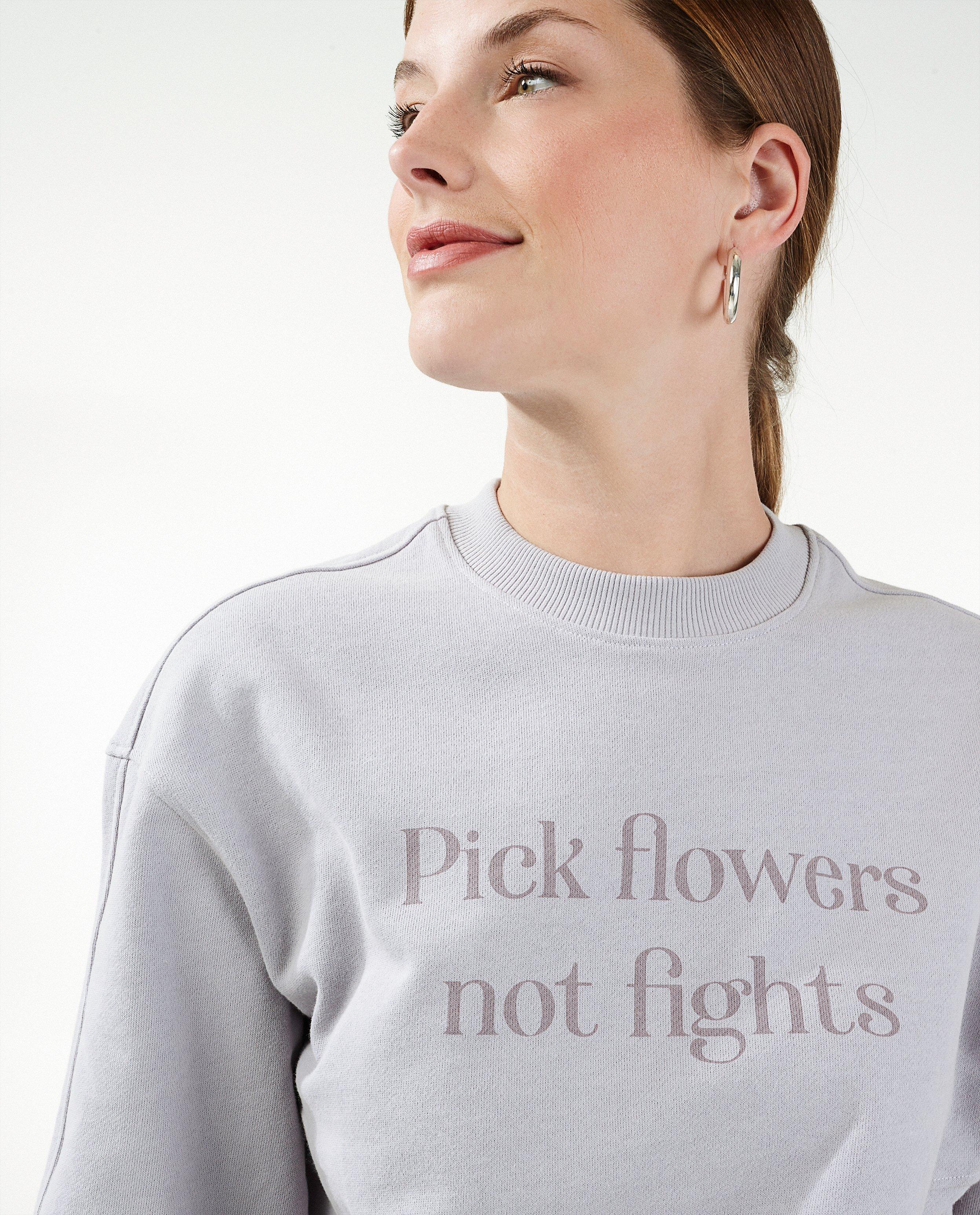 Sweat en coton bio à imprimé I AM - natural dye - I AM