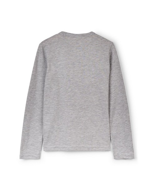 T-shirts - Haut gris à manches longues avec imprimé CKS