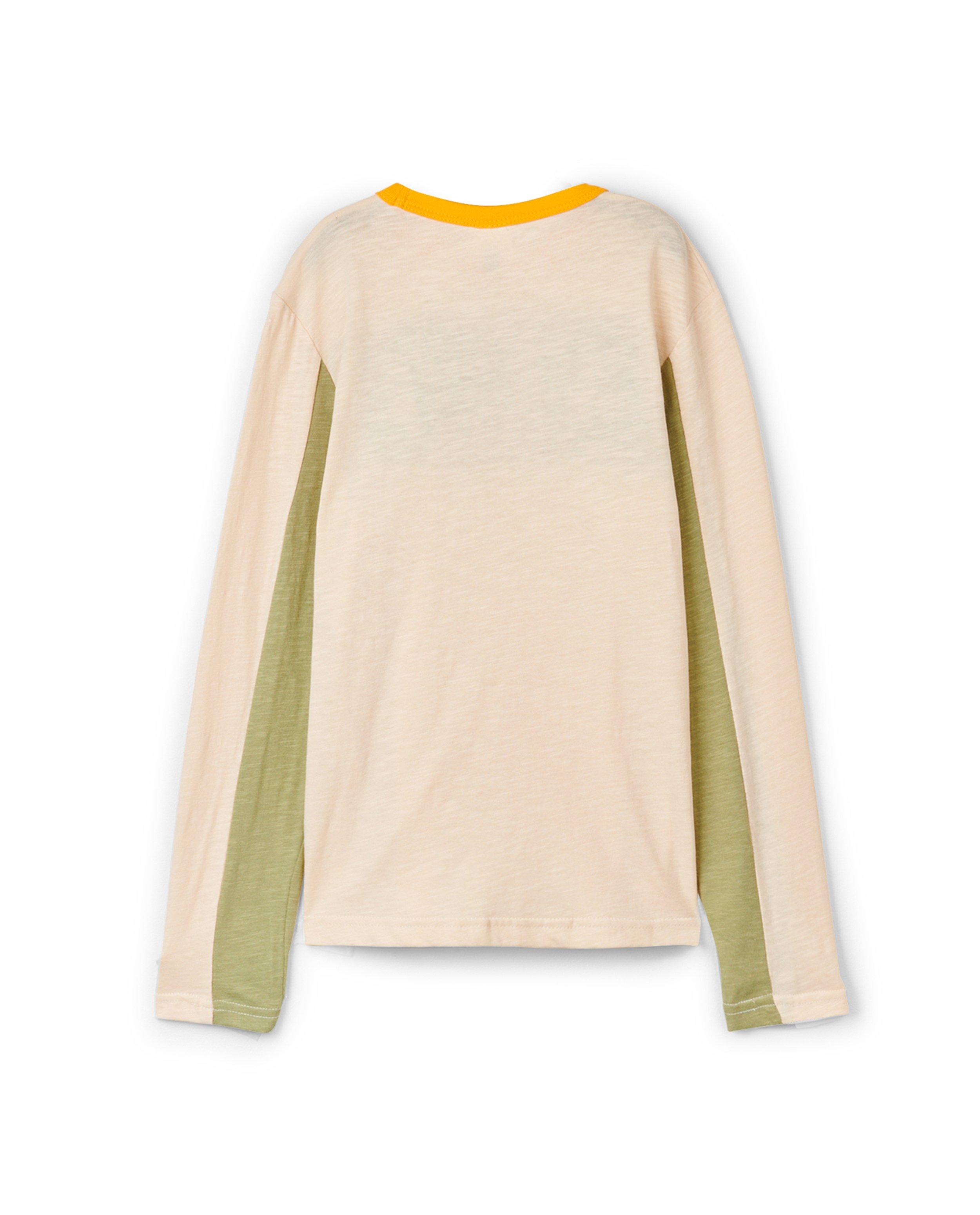 T-shirts - Haut beige à manches longues avec inscription CKS