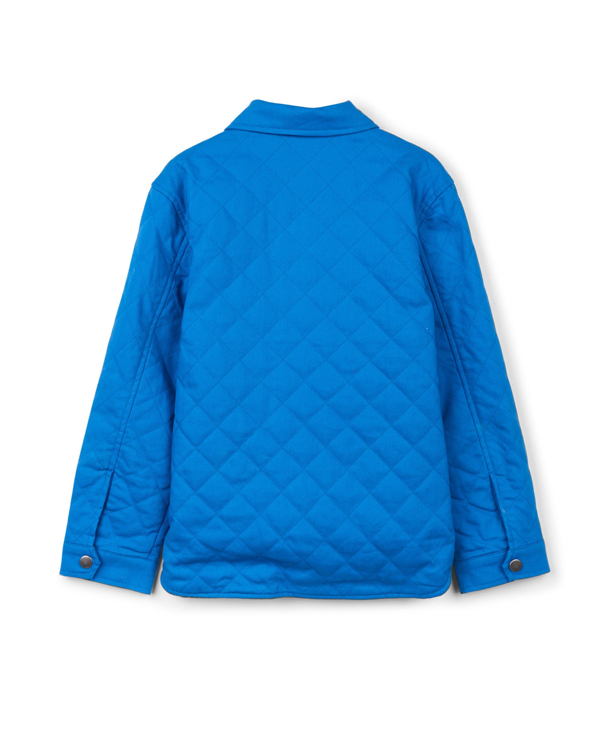 Manteaux - Gilet bleu avec motif en relief CKS