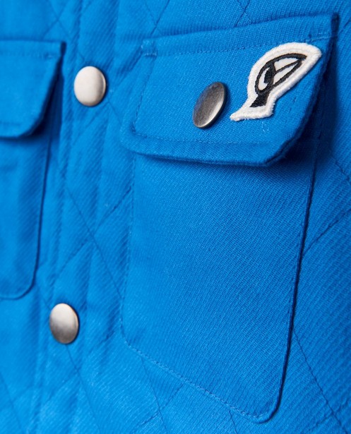 Manteaux - Gilet bleu avec motif en relief CKS