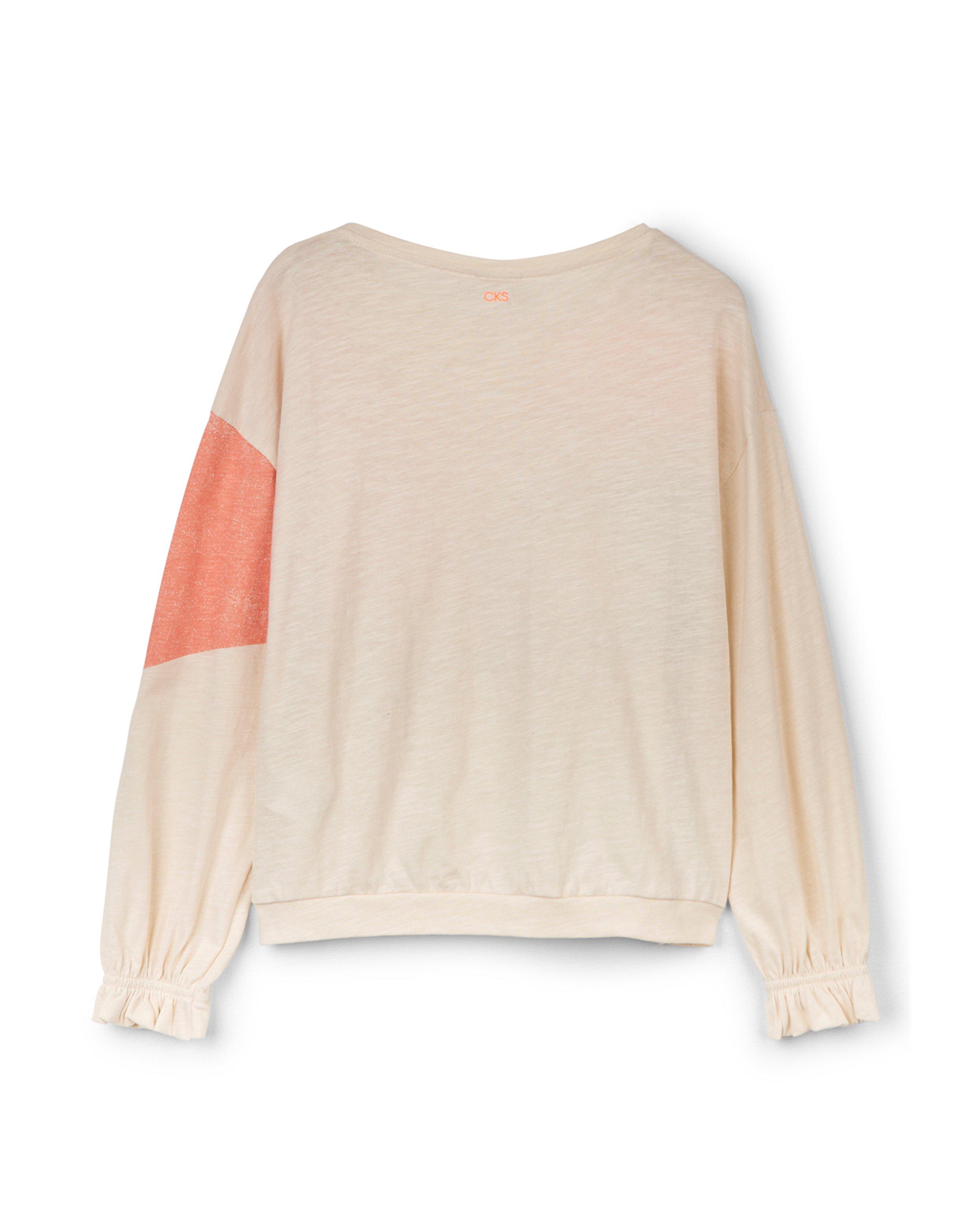 Pulls - Haut beige à manches longues avec imprimé CKS