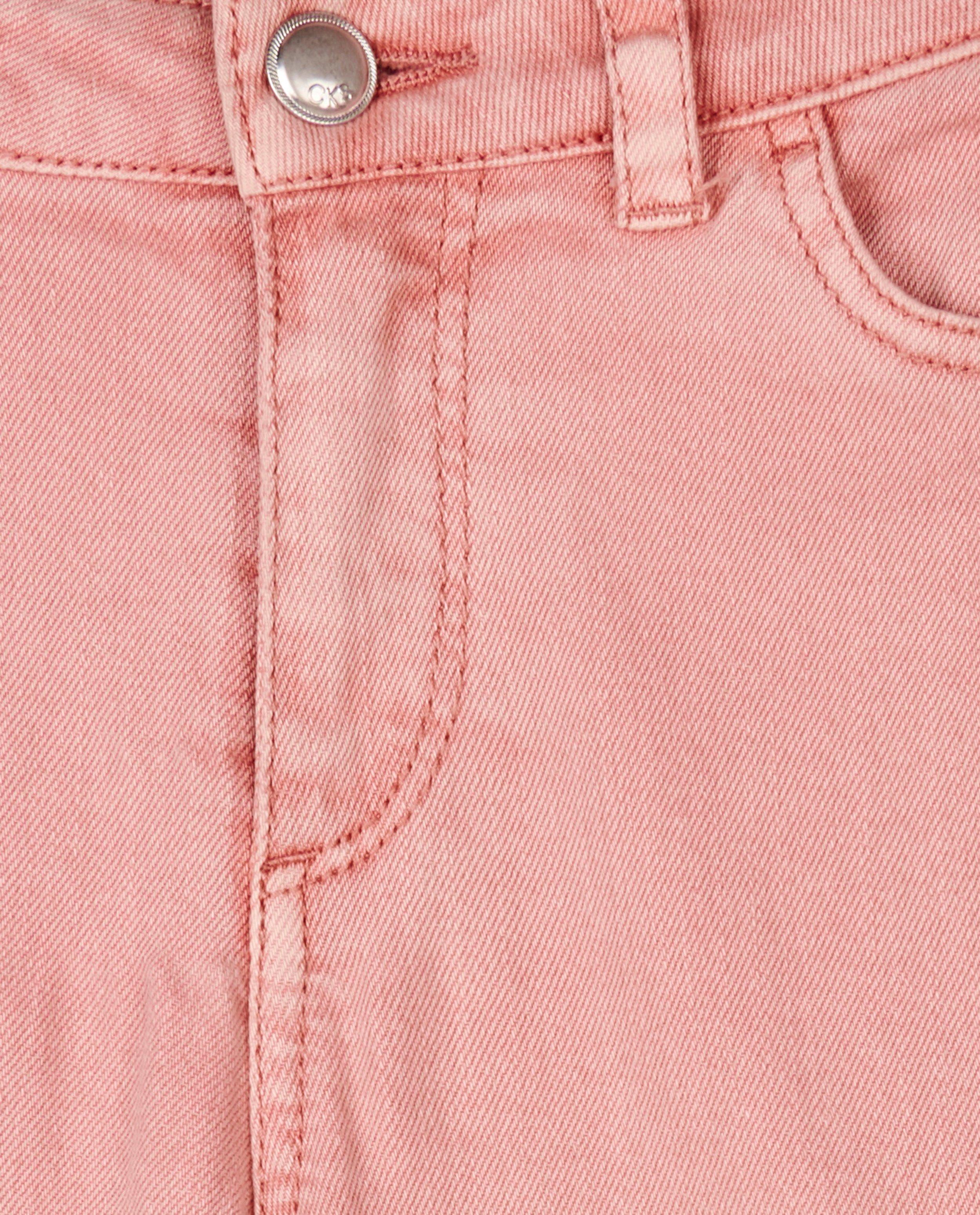 Broeken - Roze jeans met wijde pijpen CKS